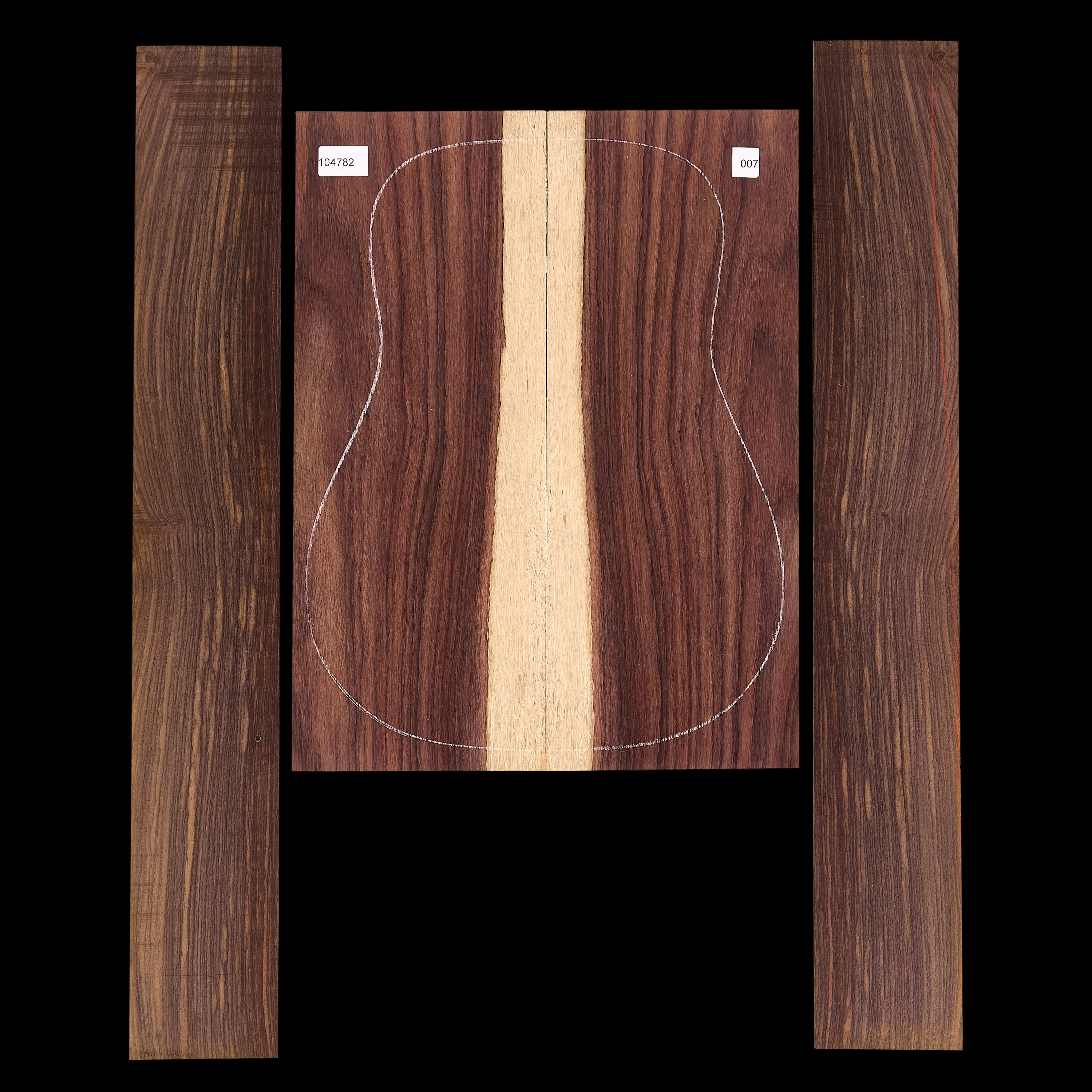 Exotic Indian Rosewood Back + Side Set - 007