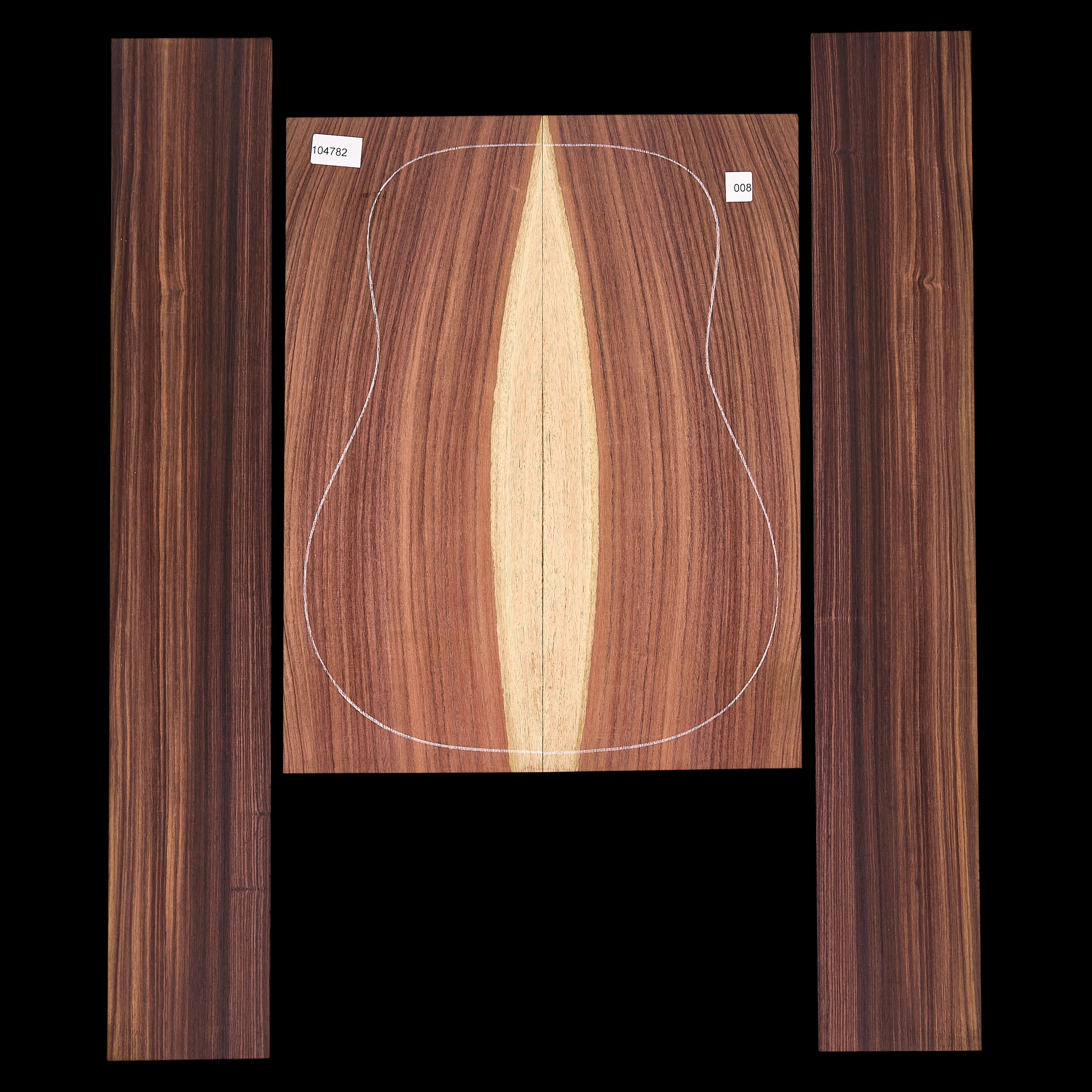 Exotic Indian Rosewood Back + Side Set - 008