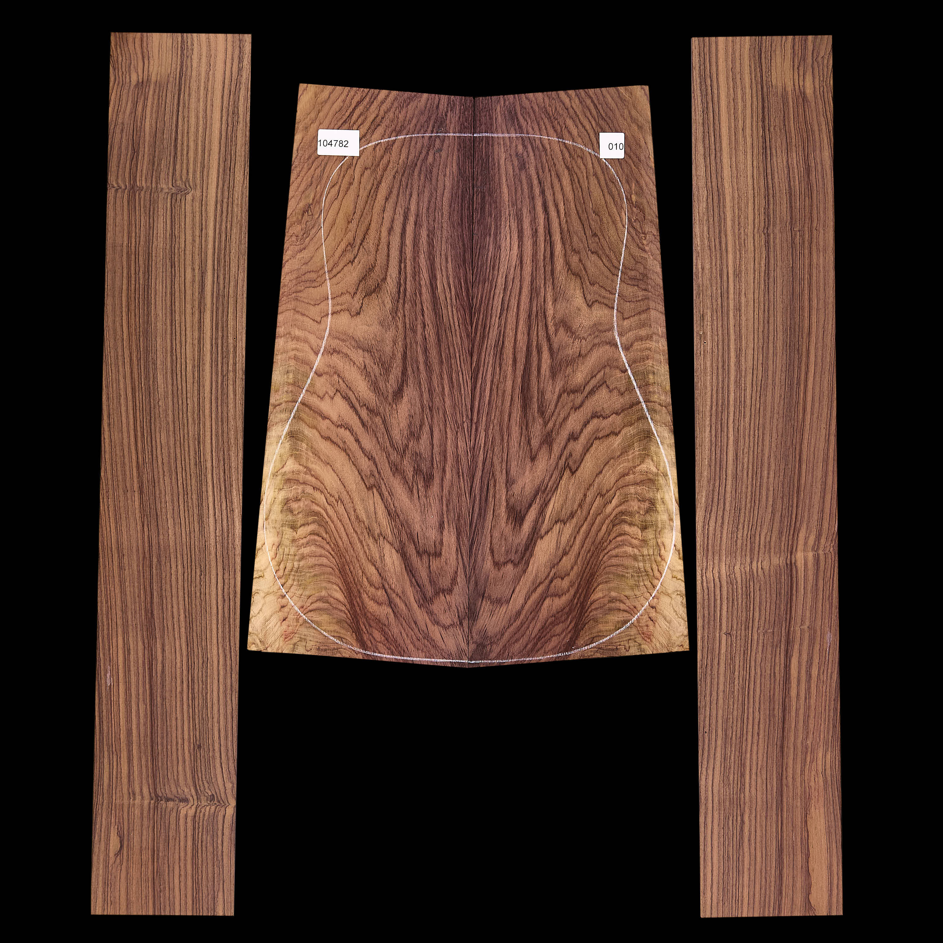 Exotic Indian Rosewood Back + Side Set - 010