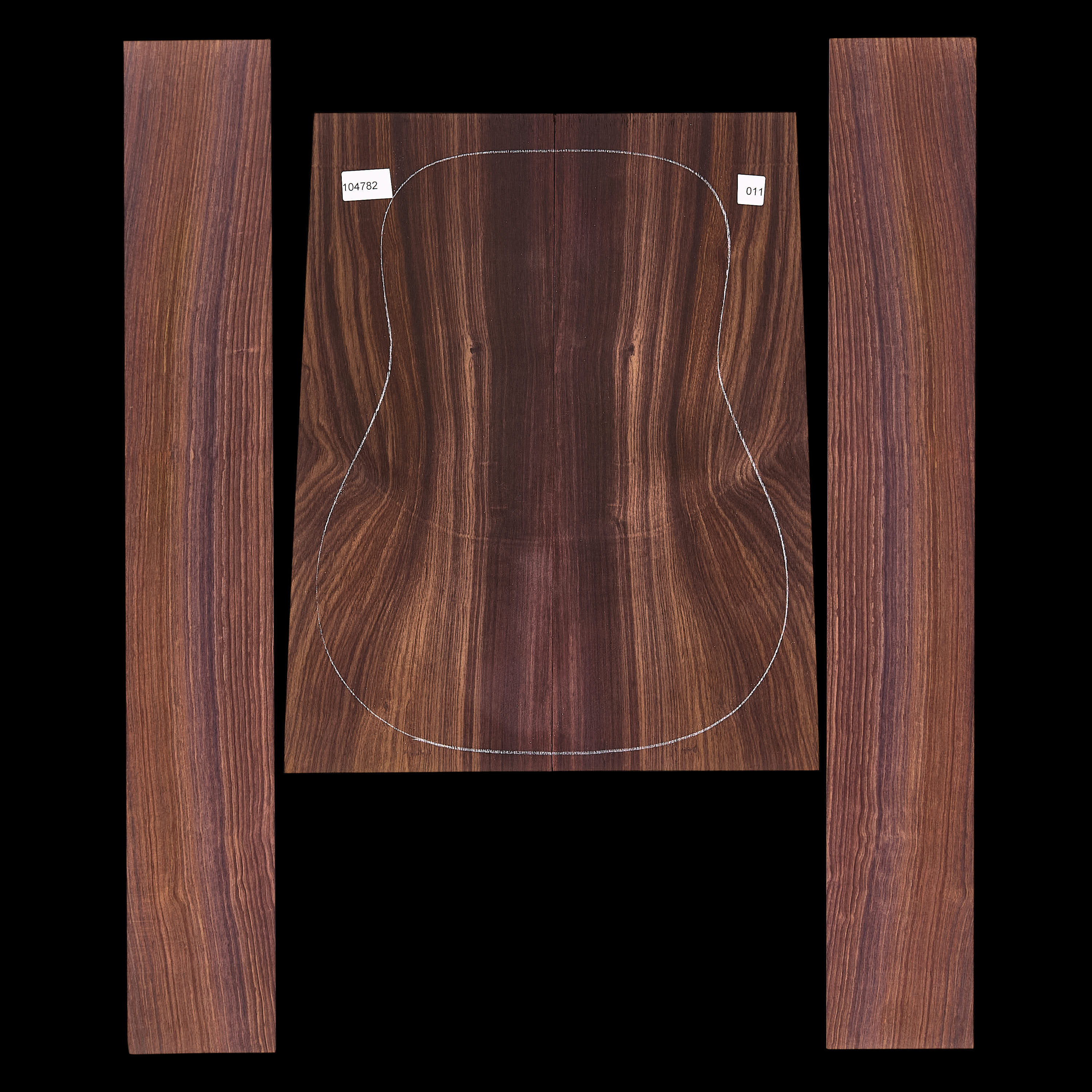 Exotic Indian Rosewood Back + Side Set - 011