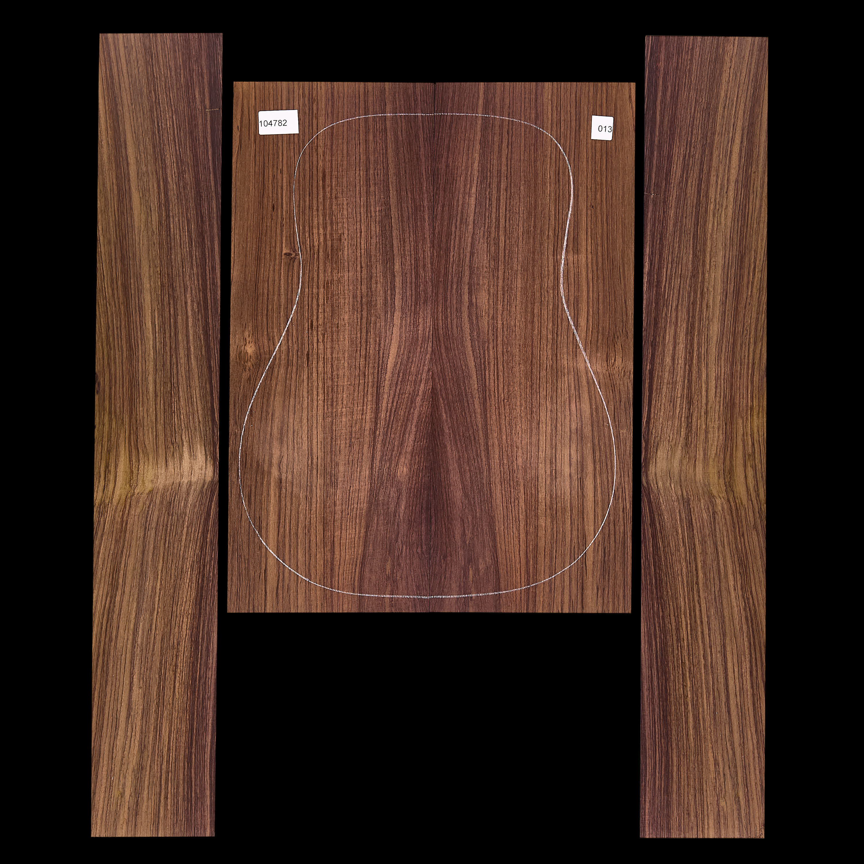 Exotic Indian Rosewood Back + Side Set - 013