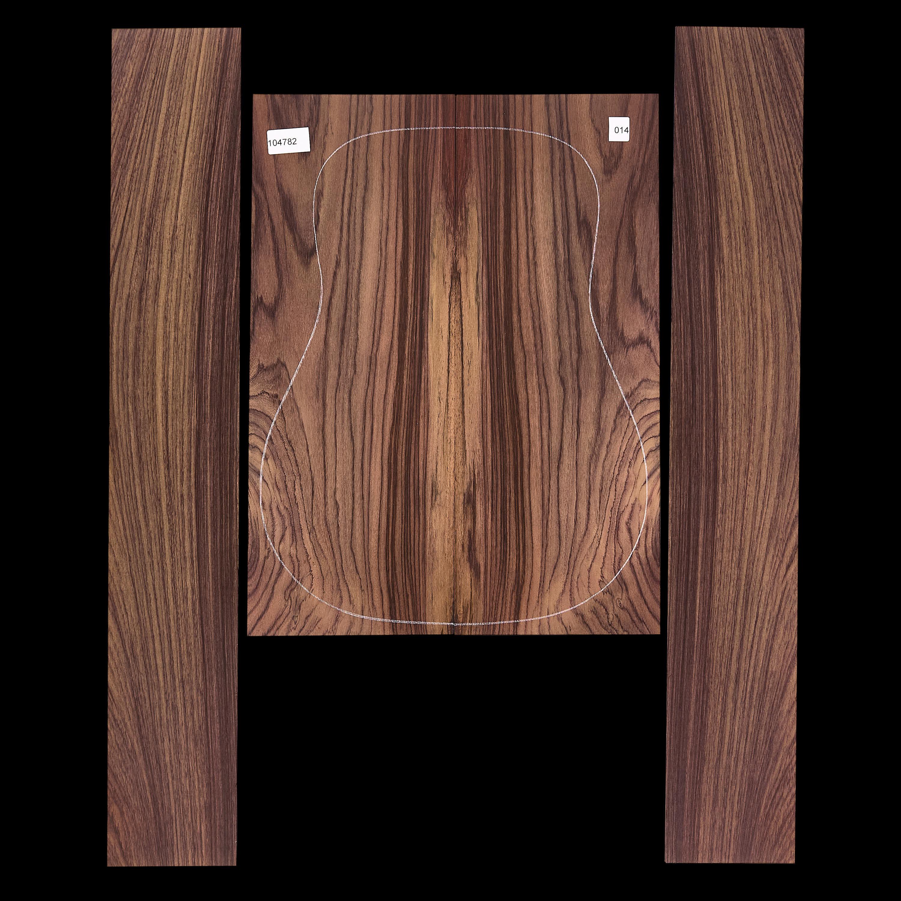 Exotic Indian Rosewood Back + Side Set - 014