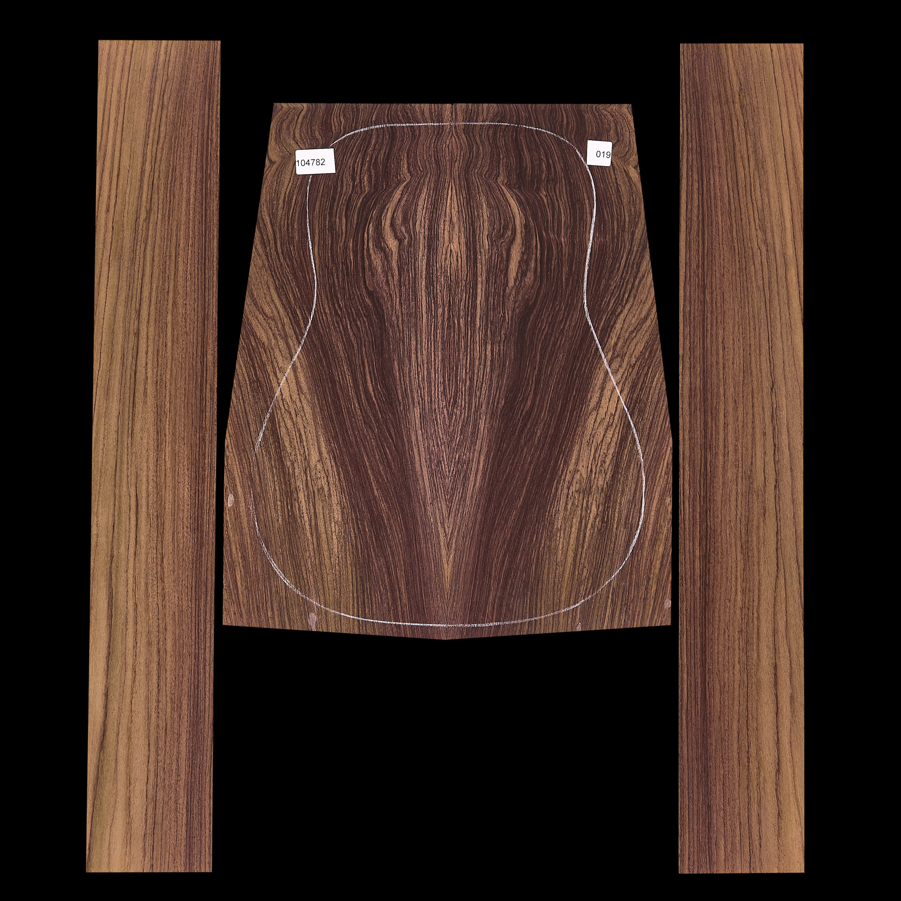 Exotic Indian Rosewood Back + Side Set - 019