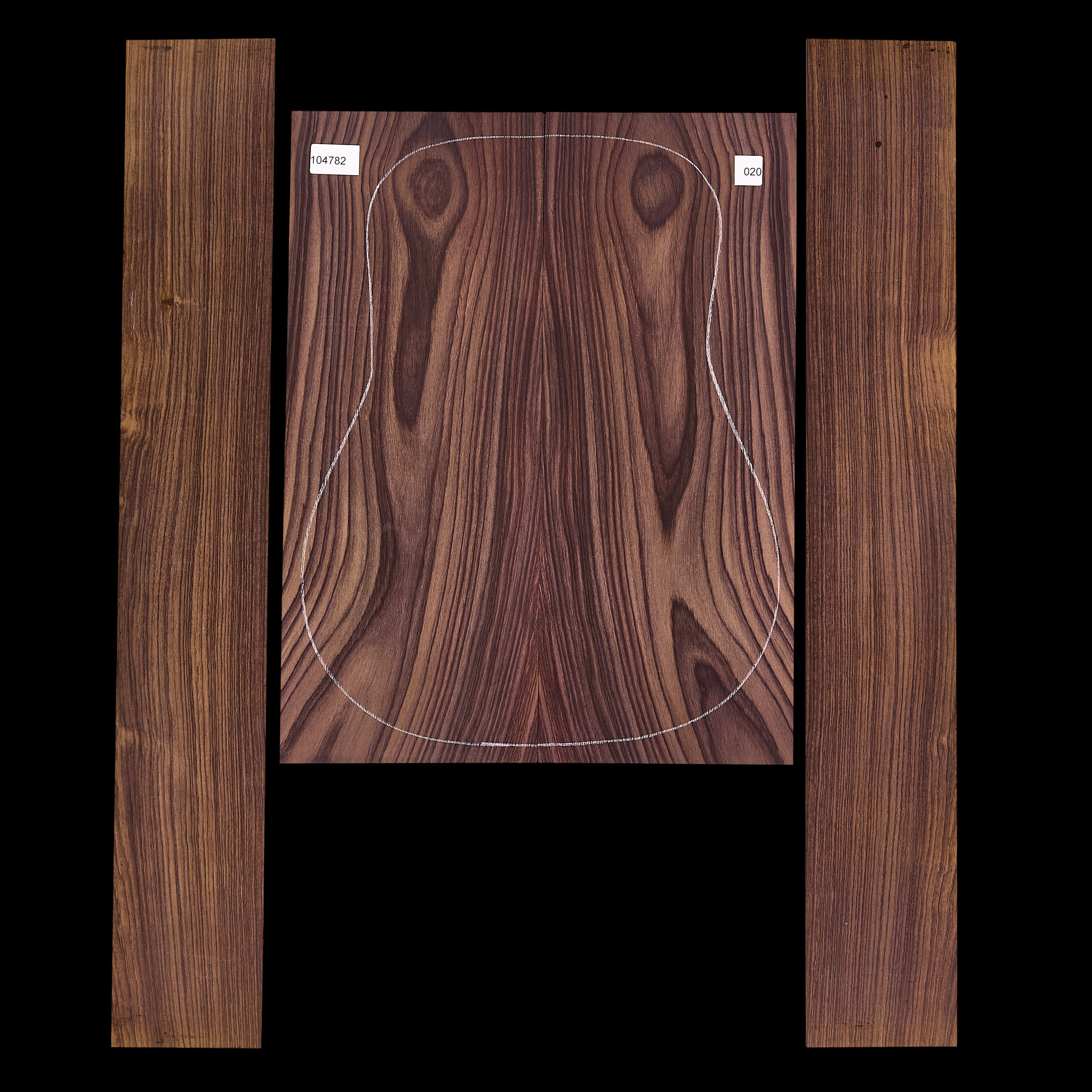 Exotic Indian Rosewood Back + Side Set - 020