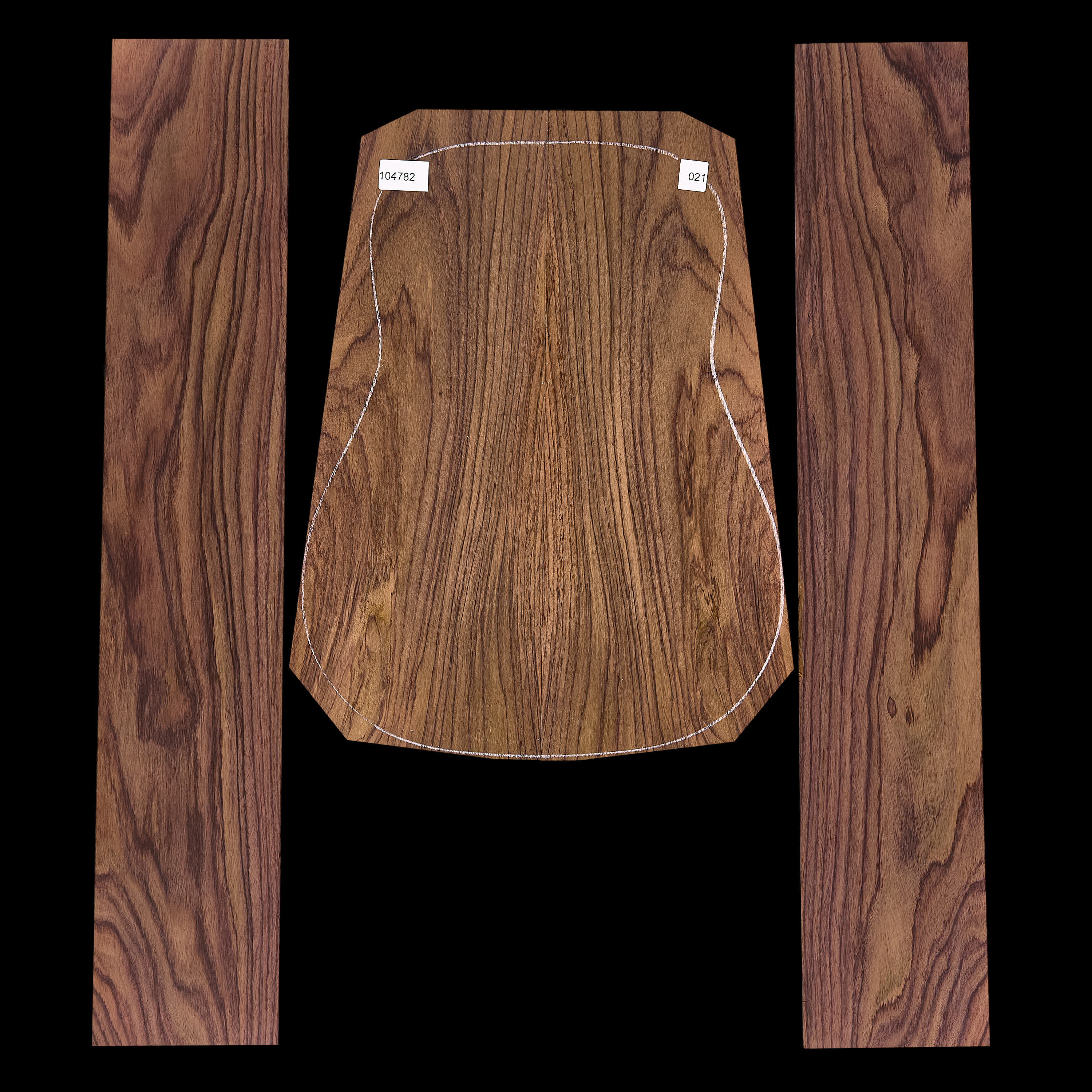 Exotic Indian Rosewood Back + Side Set - 021