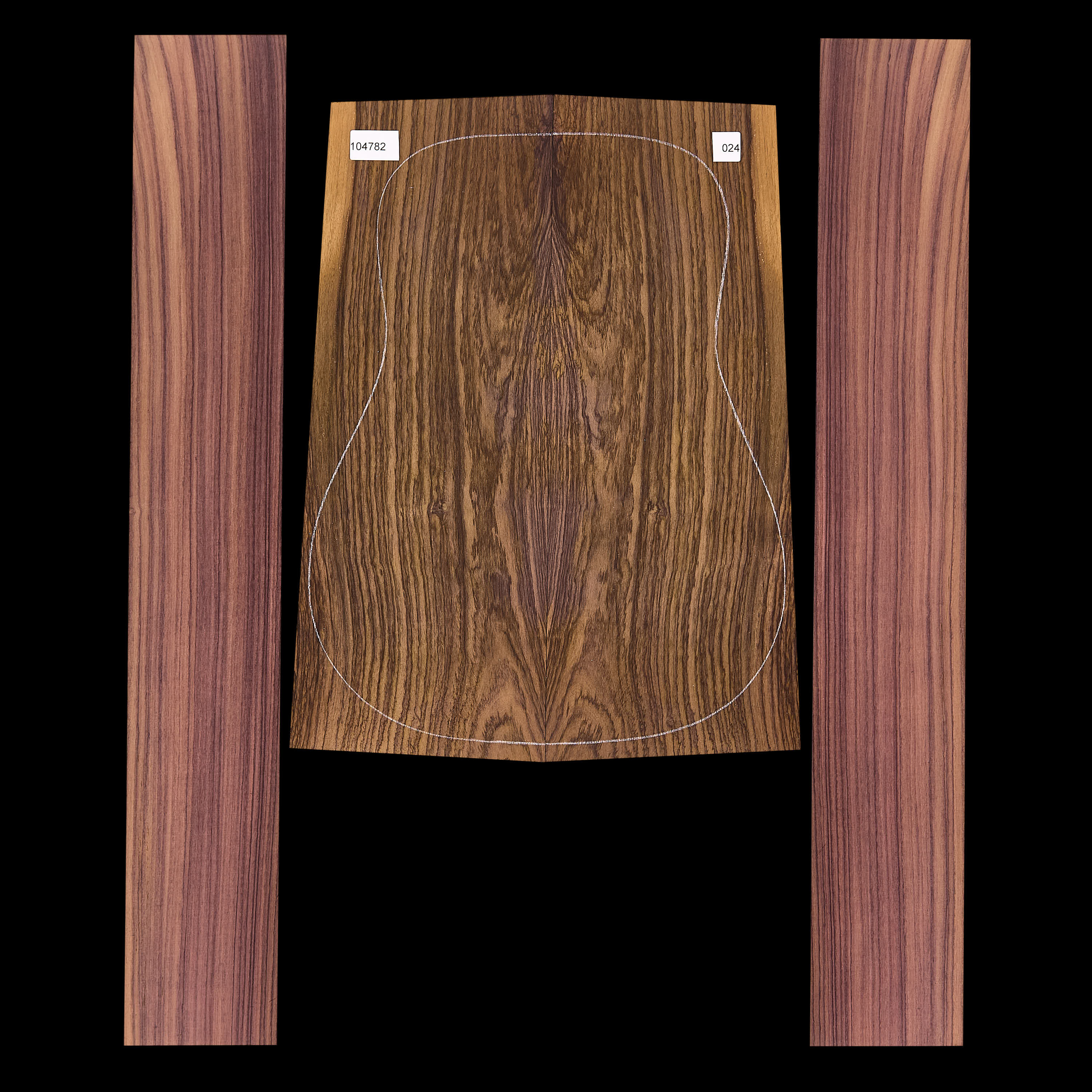 Exotic Indian Rosewood Back + Side Set - 024