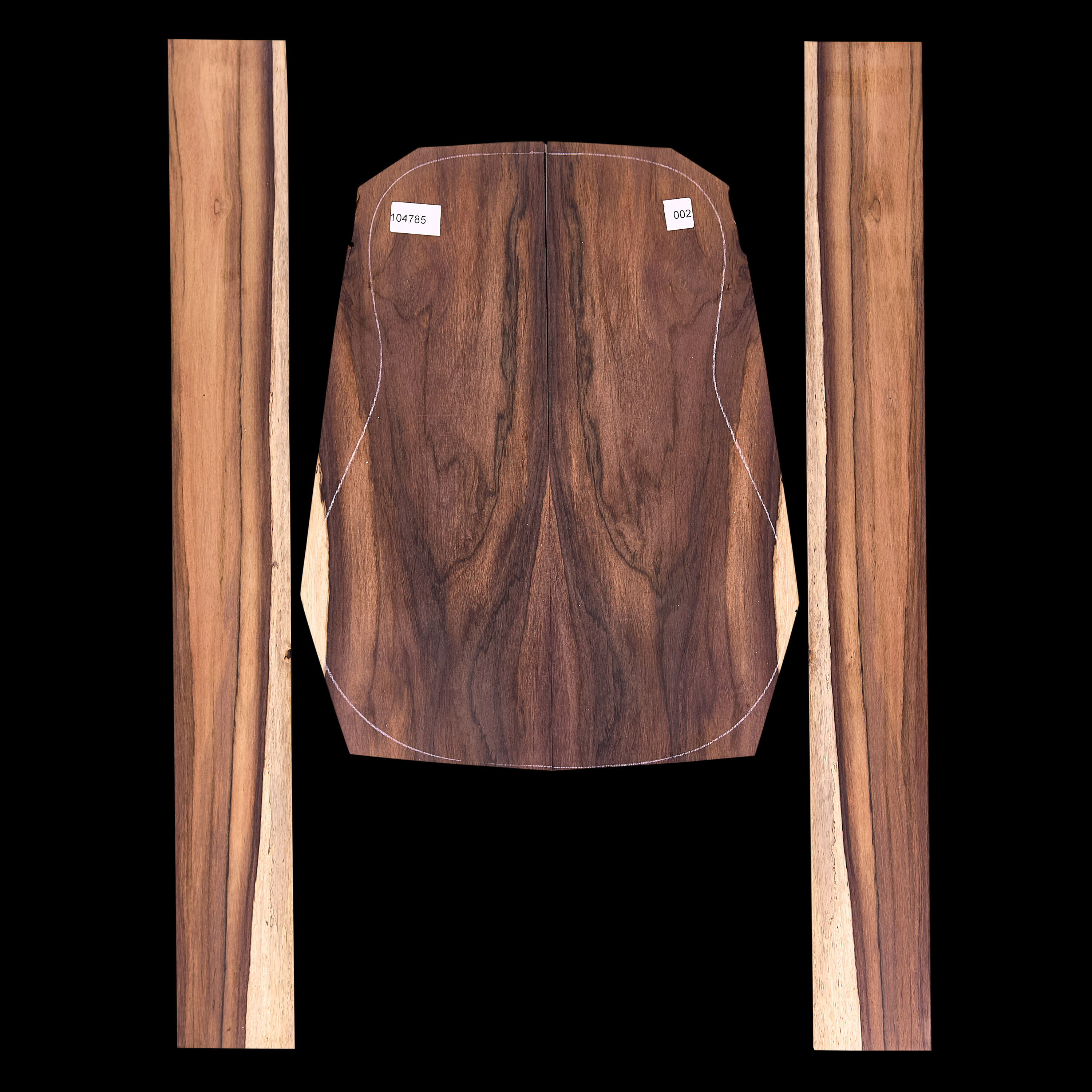 Brazilian Rosewood Back + Side Set - 002 - StewMac