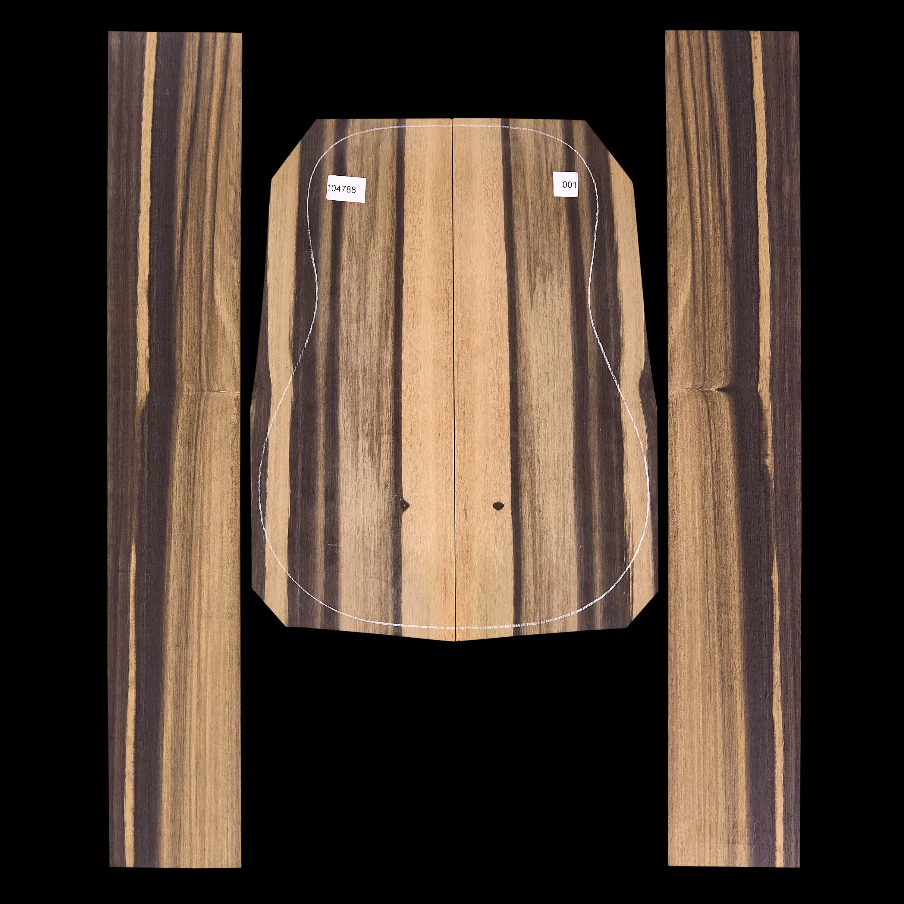 Crelicam Ebony Back + Side Set - 001