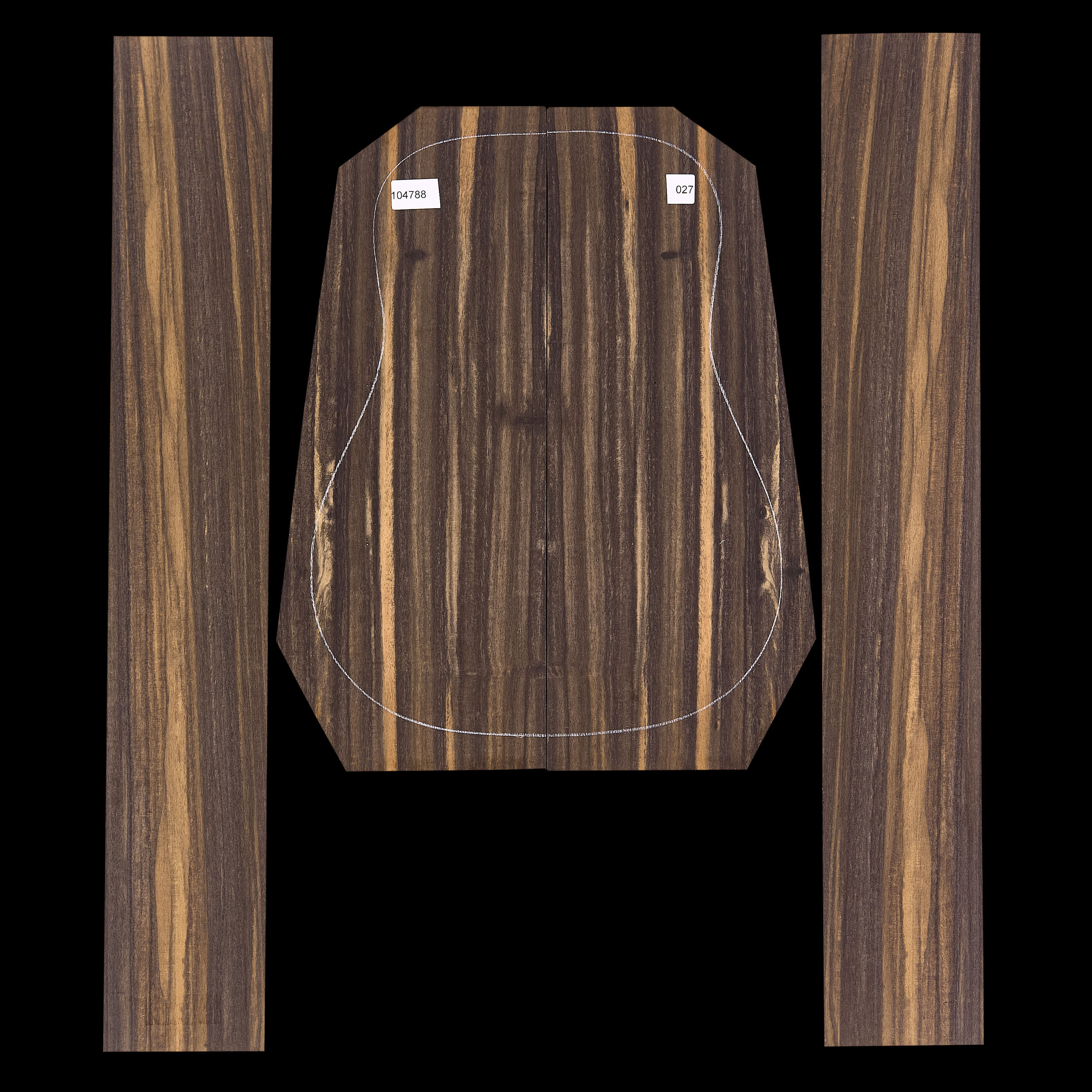 Crelicam Ebony Back + Side Set - 027