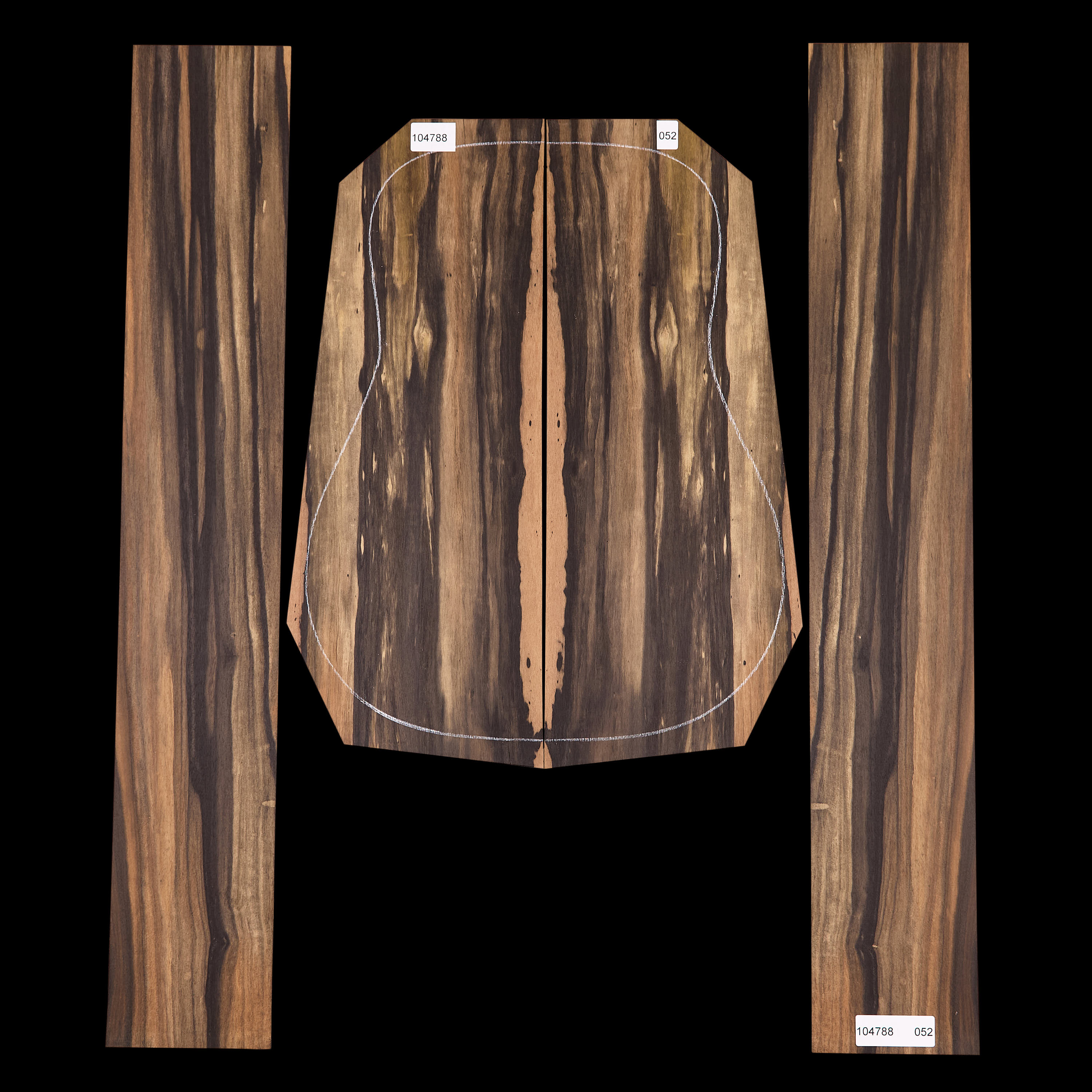 Crelicam Ebony Back + Side Set - 052