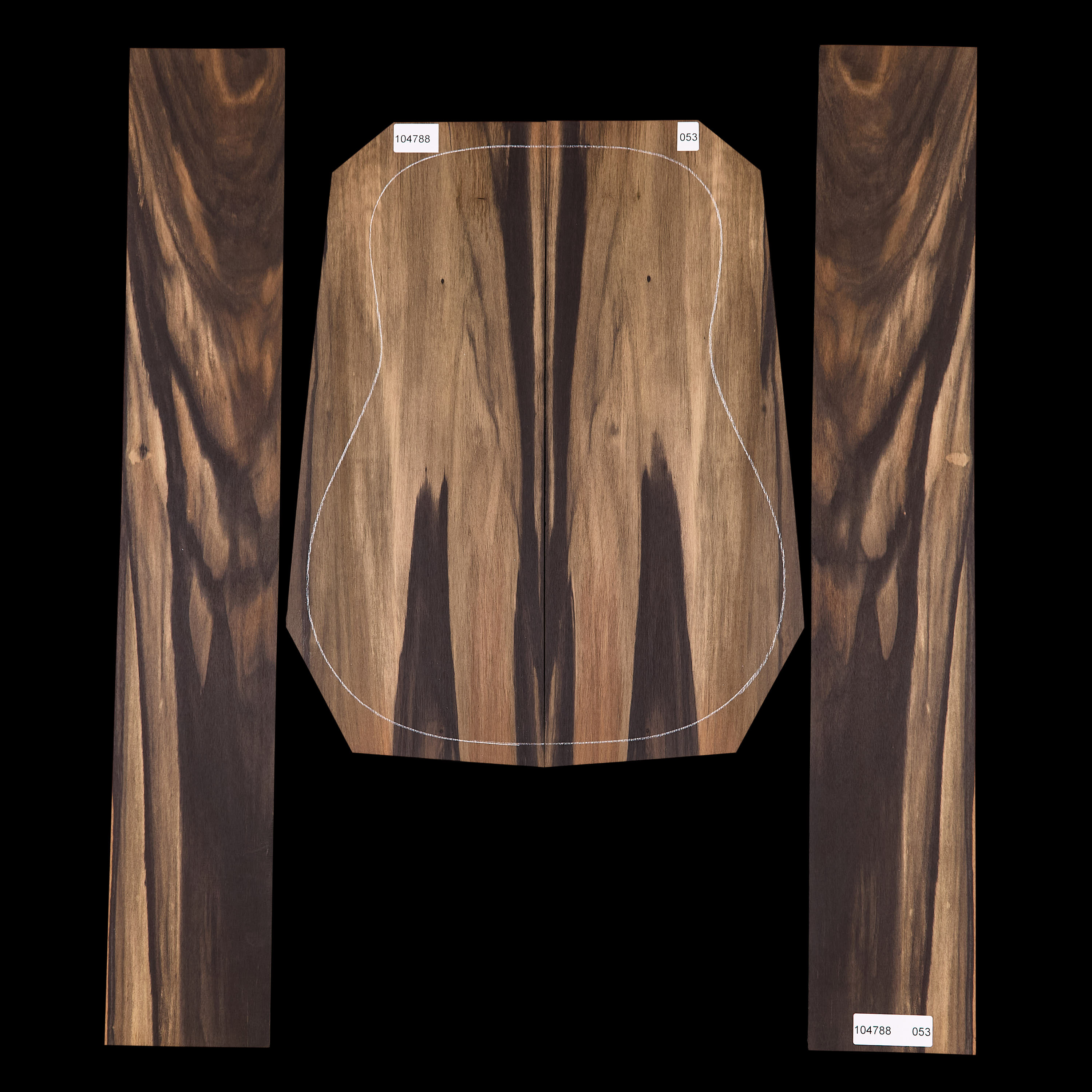 Crelicam Ebony Back + Side Set - 053