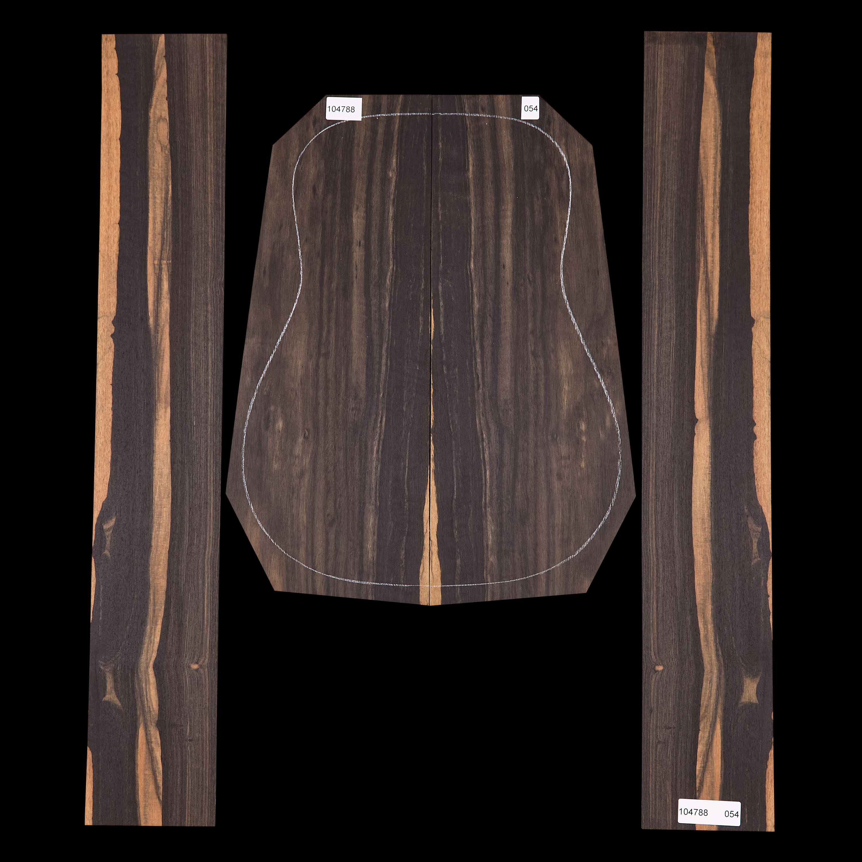 Crelicam Ebony Back + Side Set - 054