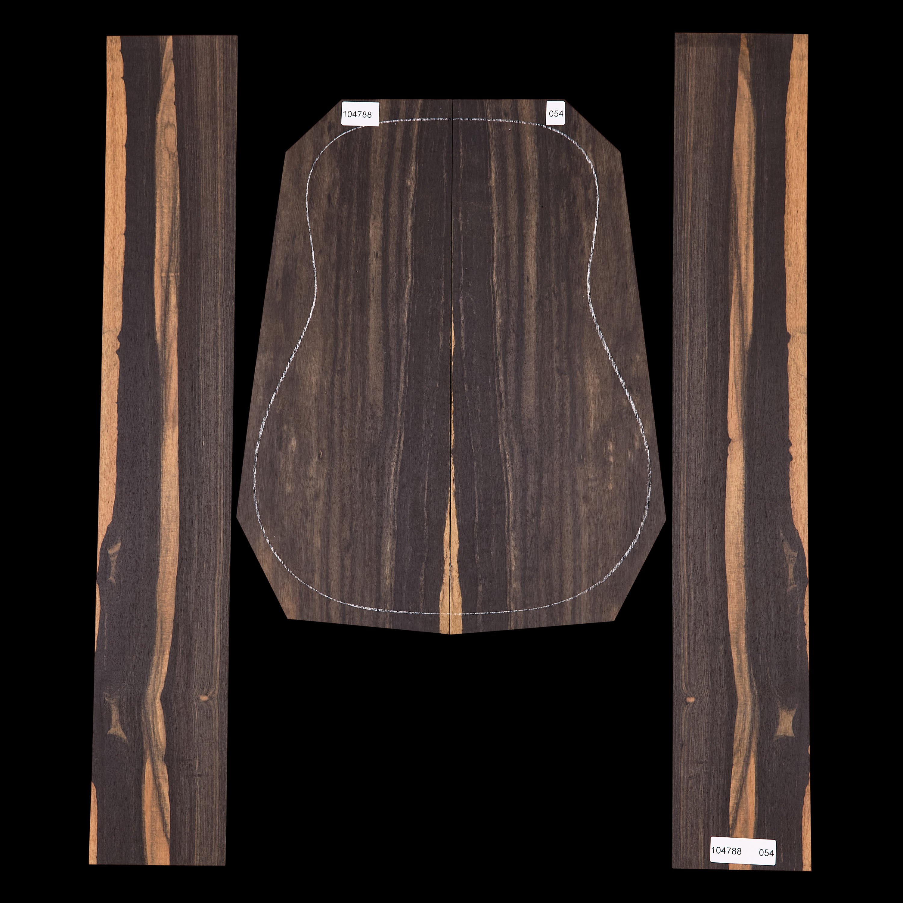 Crelicam Ebony Back + Side Set - 054
