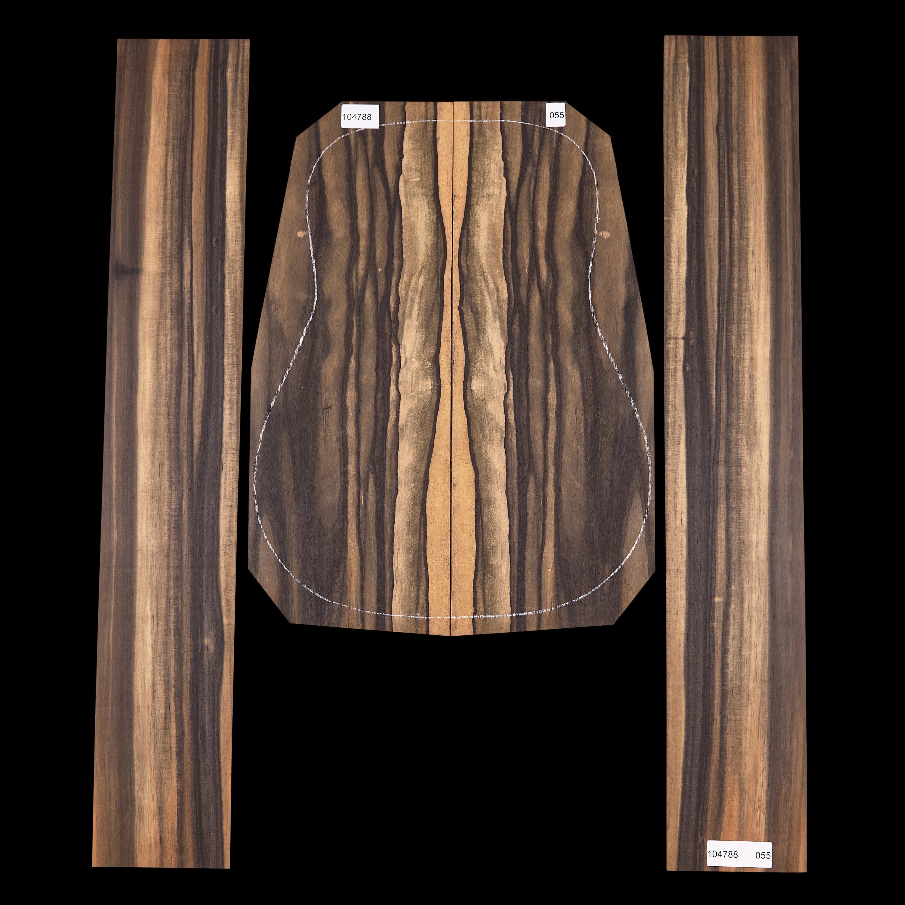 Crelicam Ebony Back + Side Set - 055