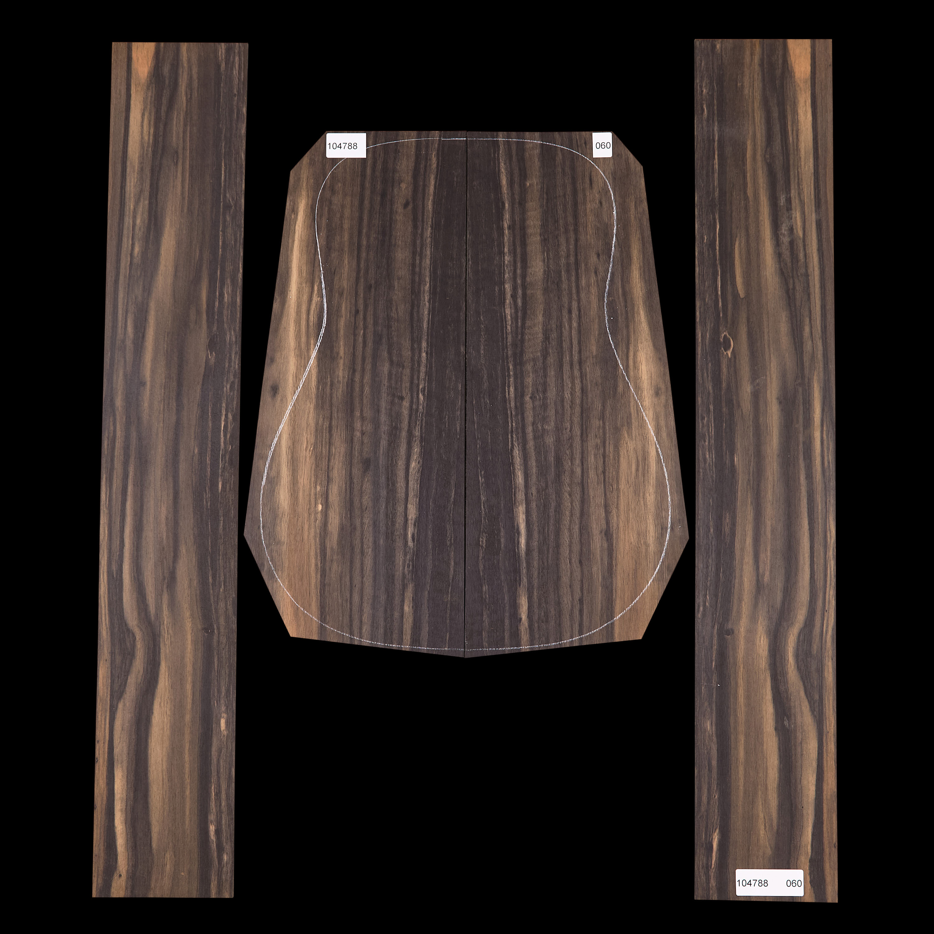 Crelicam Ebony Back + Side Set - 060