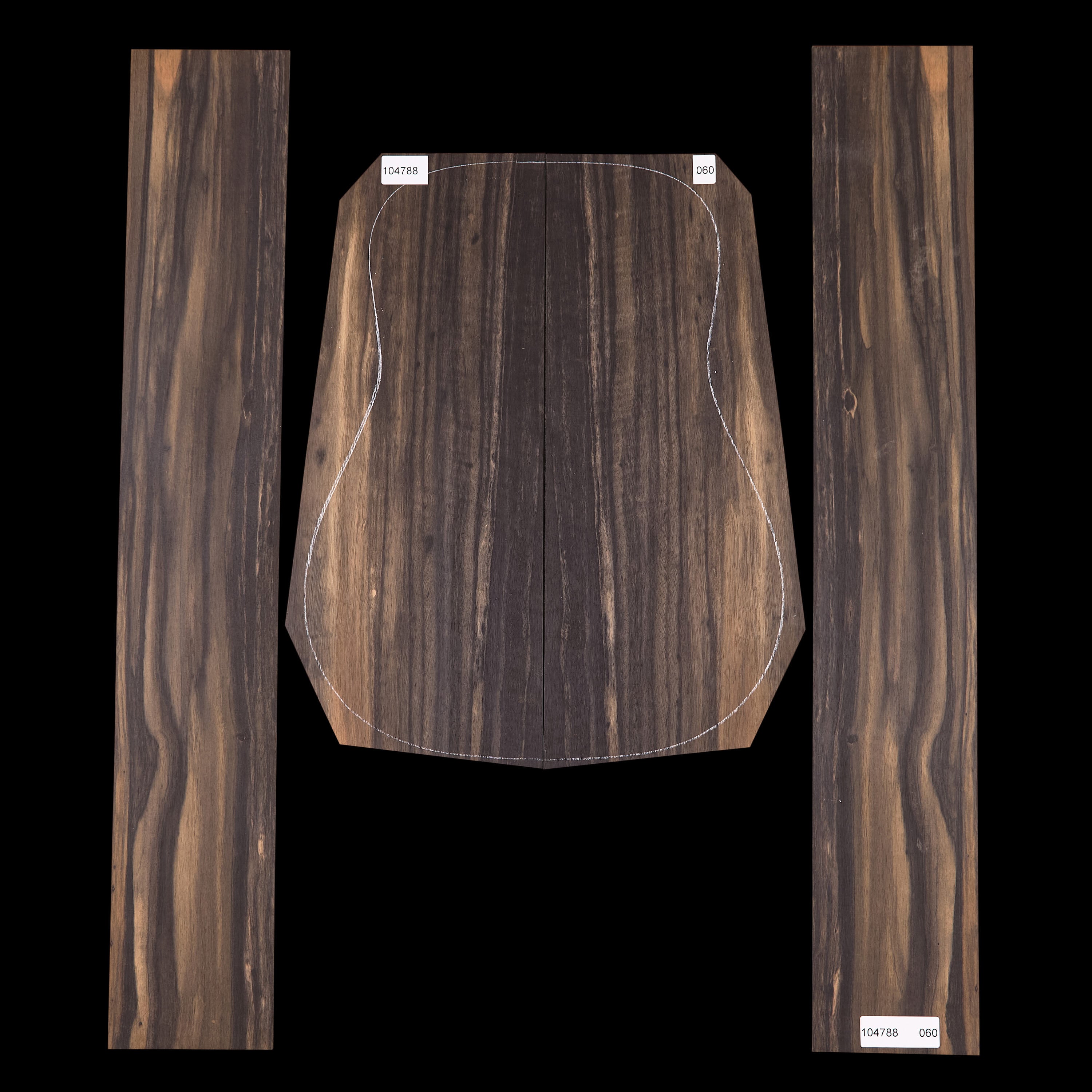Crelicam Ebony Back + Side Set - 060