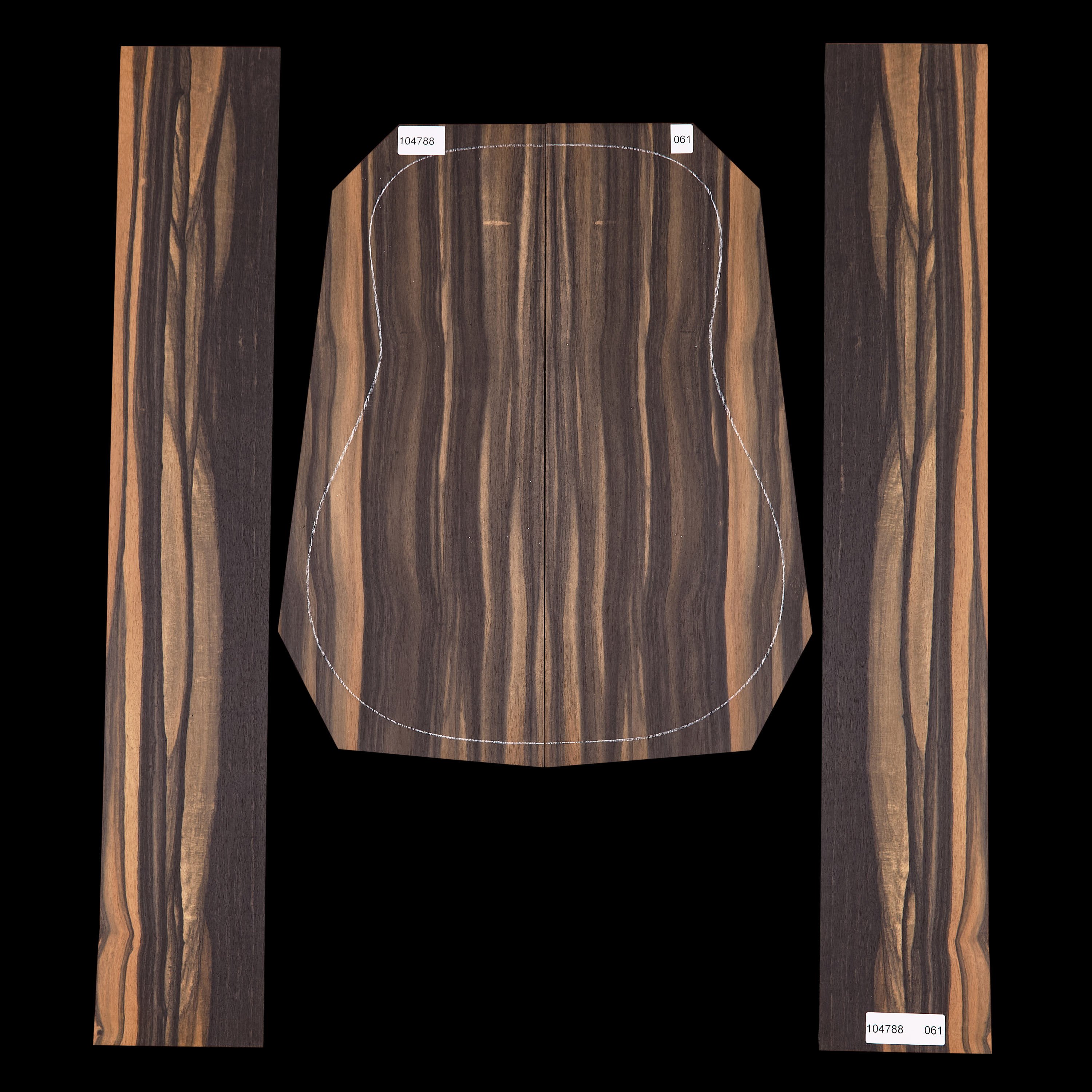 Crelicam Ebony Back + Side Set - 061