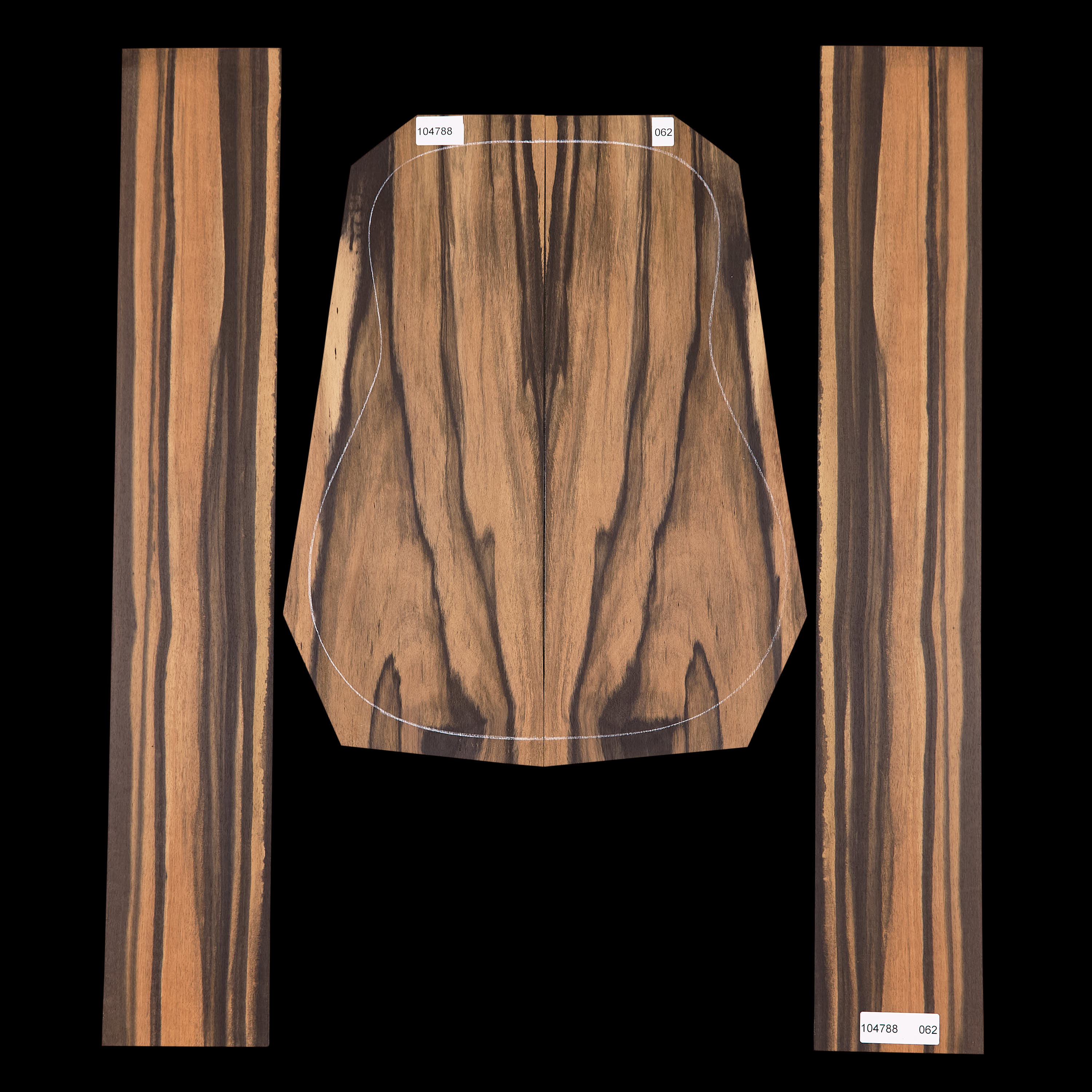 Crelicam Ebony Back + Side Set - 062