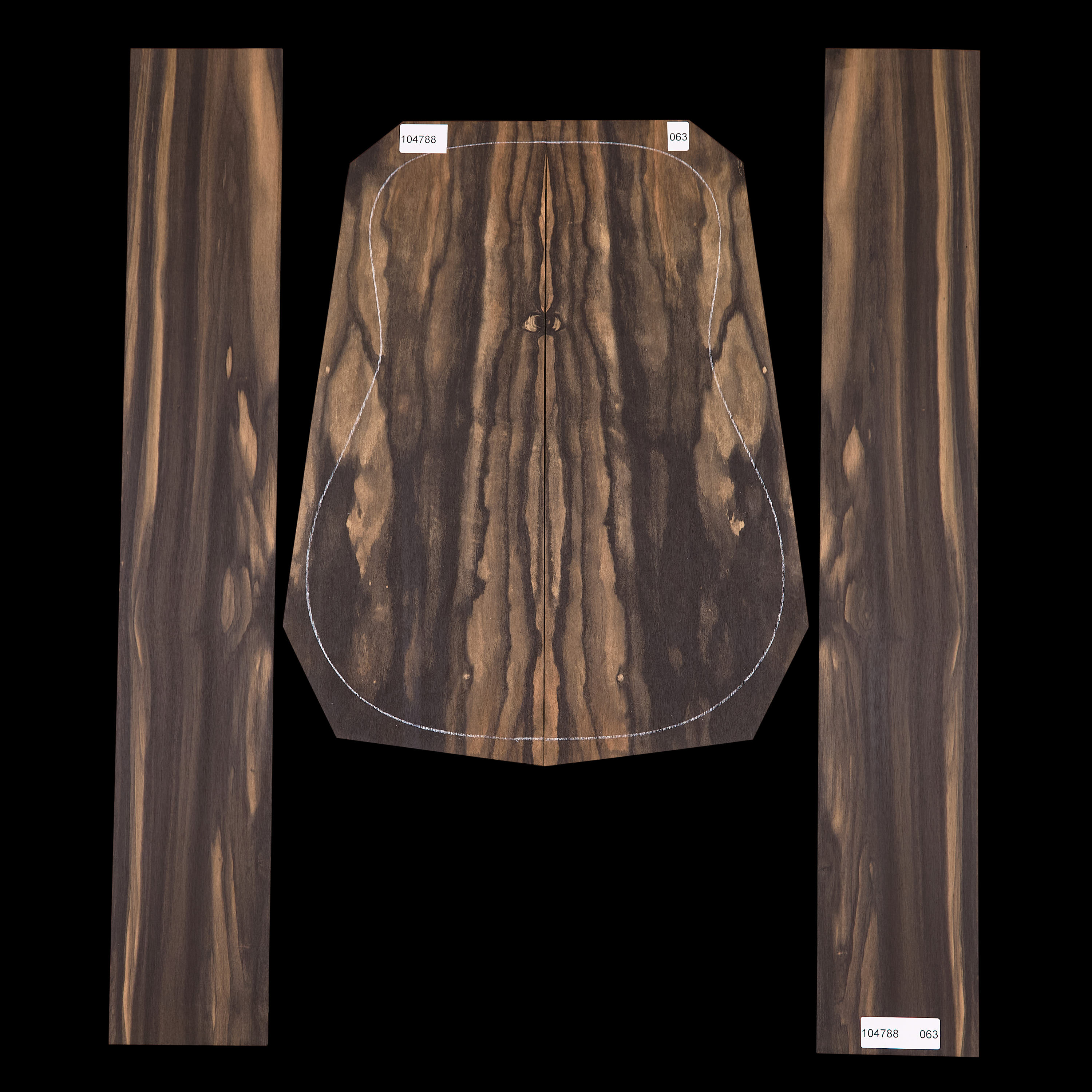 Crelicam Ebony Back + Side Set - 063