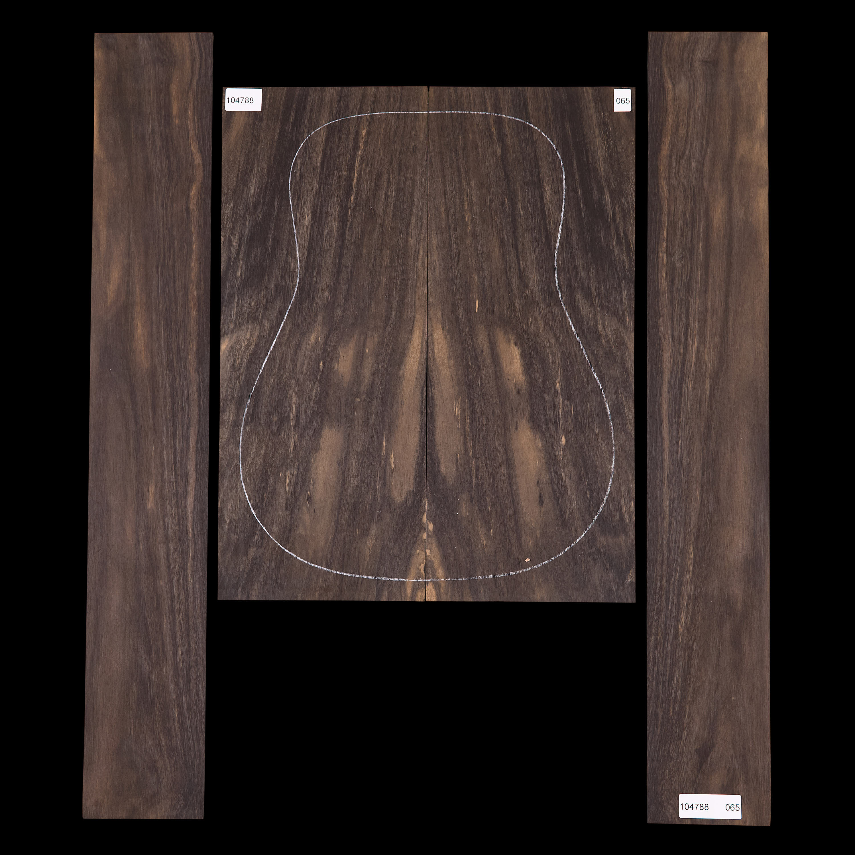 Crelicam Ebony Back + Side Set - 065