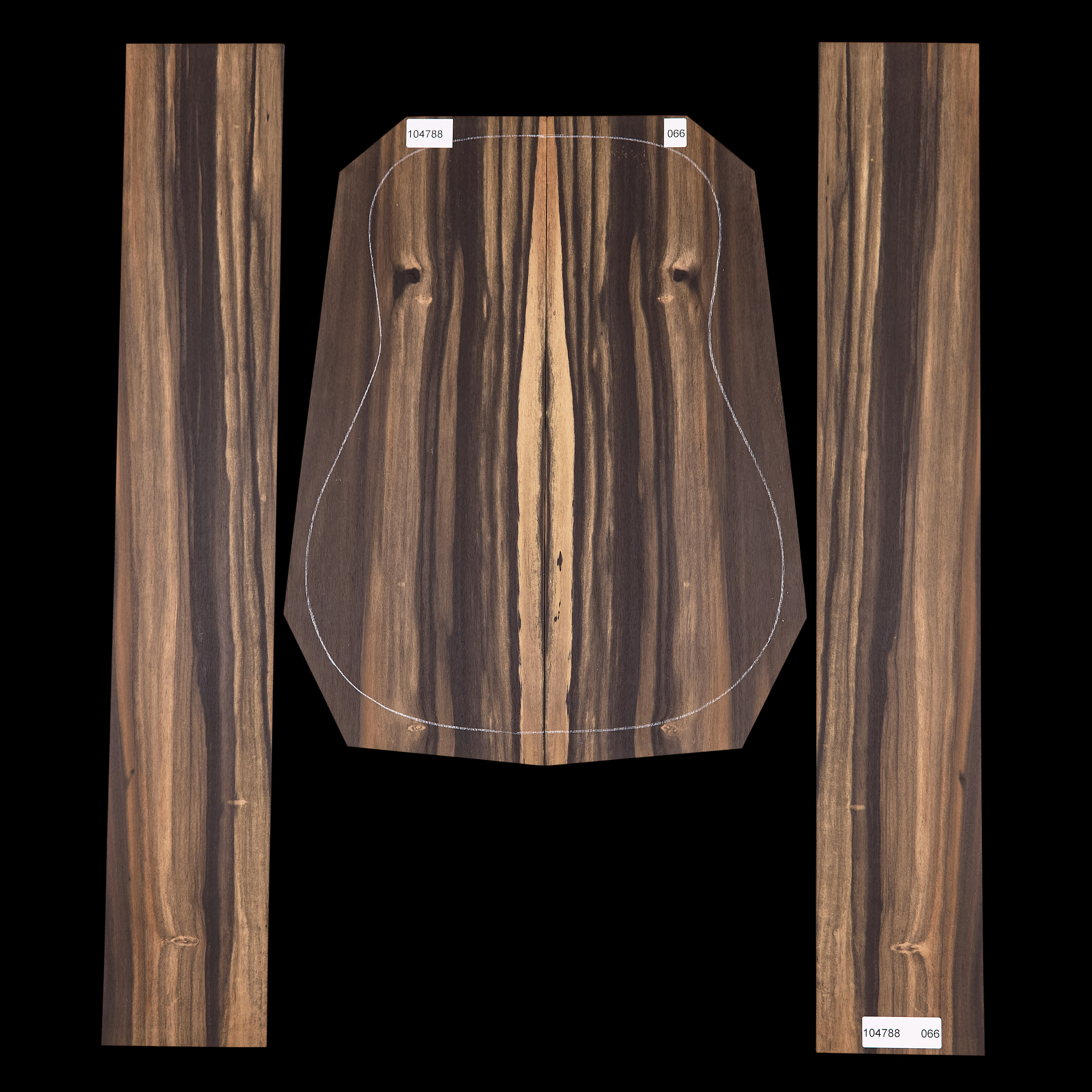 Crelicam Ebony Back + Side Set - 066