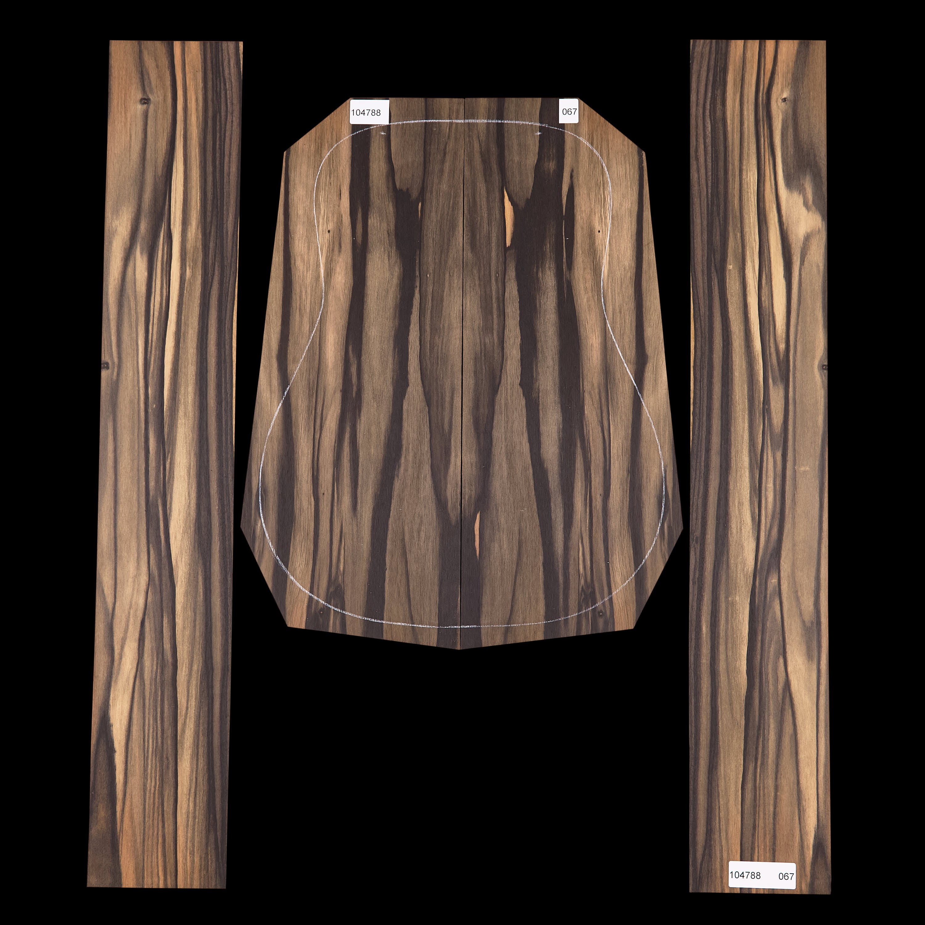 Crelicam Ebony Back + Side Set - 067