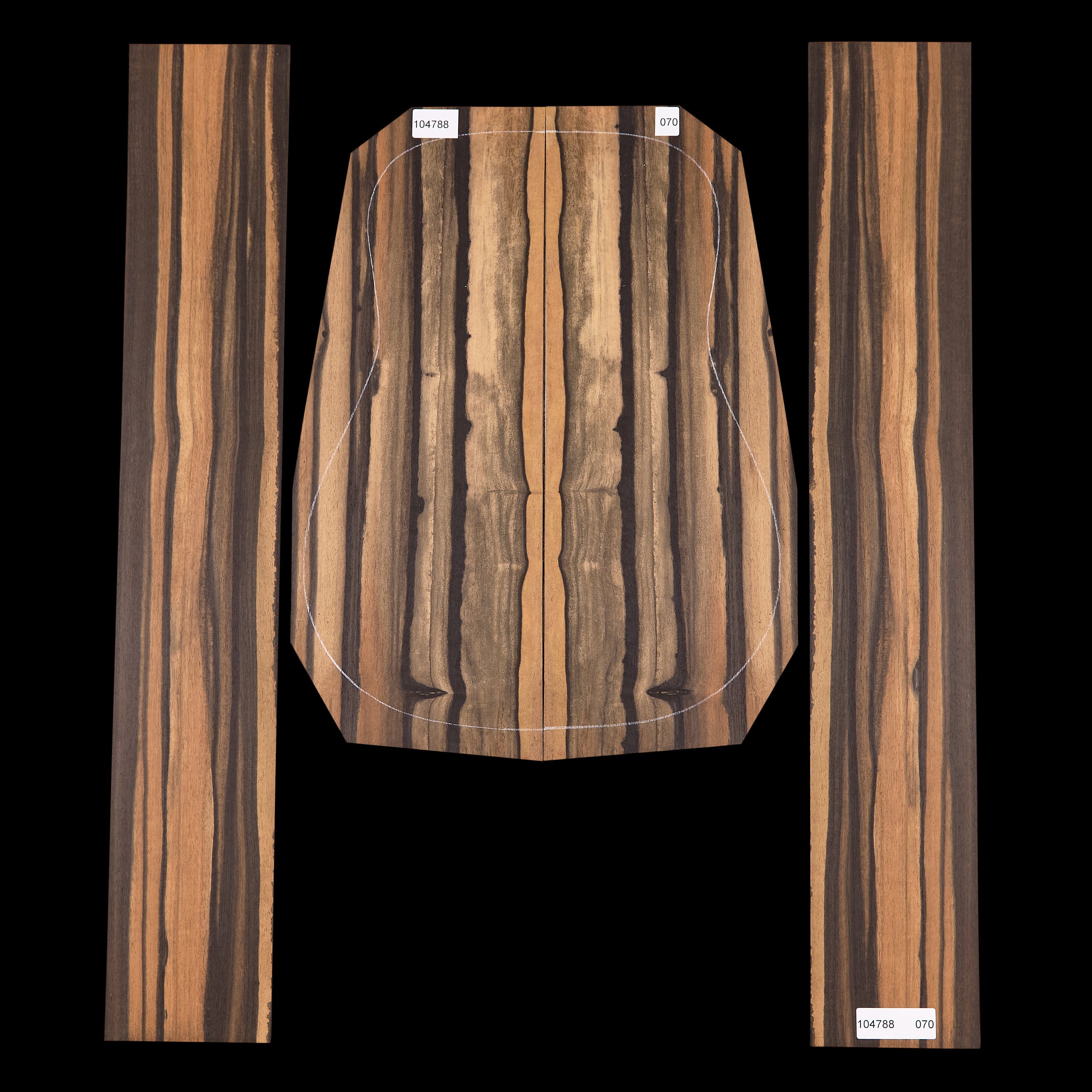 Crelicam Ebony Back + Side Set - 070