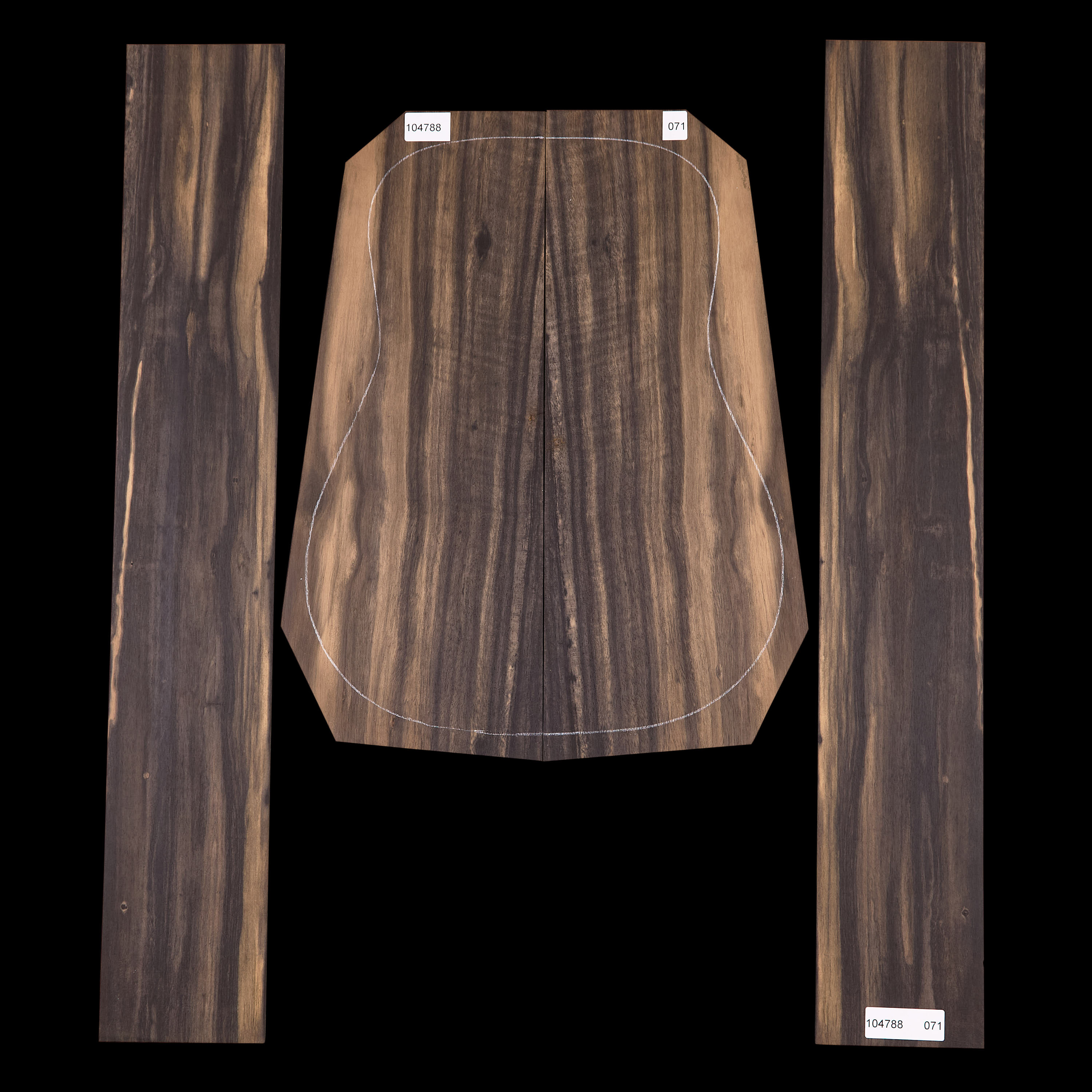 Crelicam Ebony Back + Side Set - 071