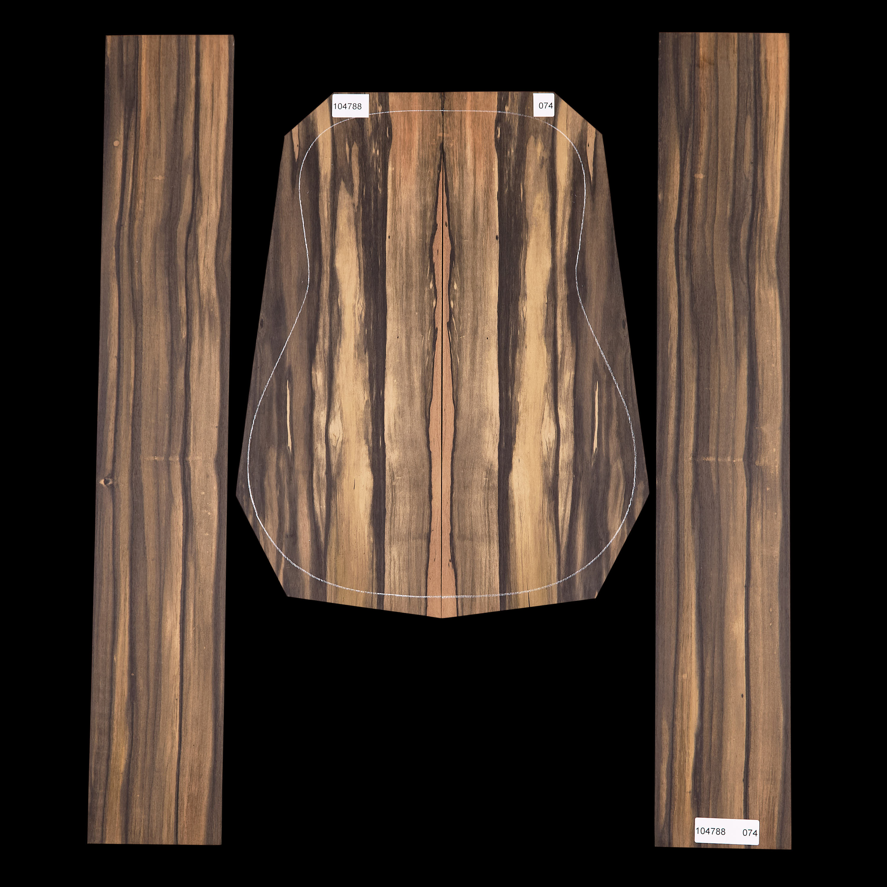 Crelicam Ebony Back + Side Set - 074