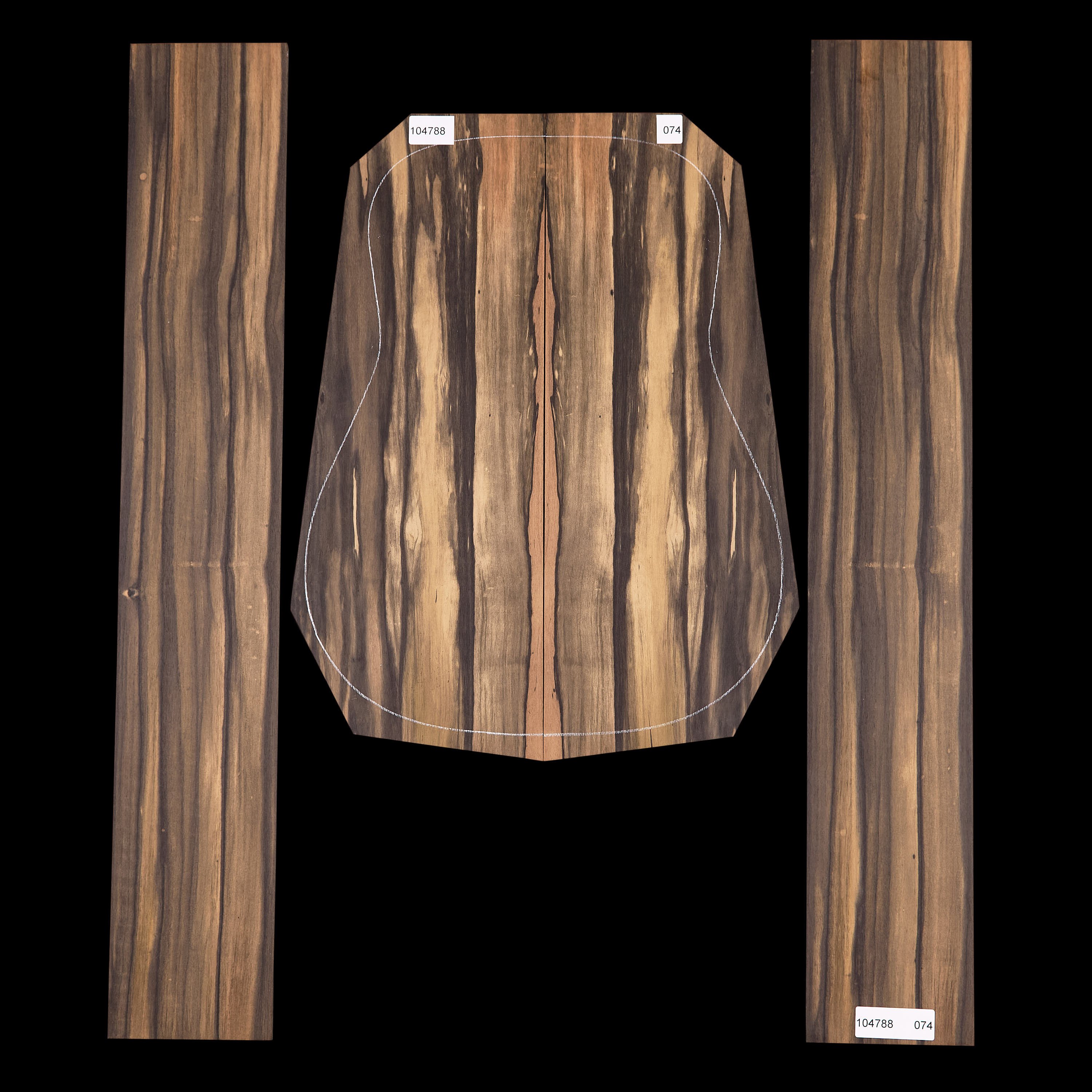 Crelicam Ebony Back + Side Set - 074