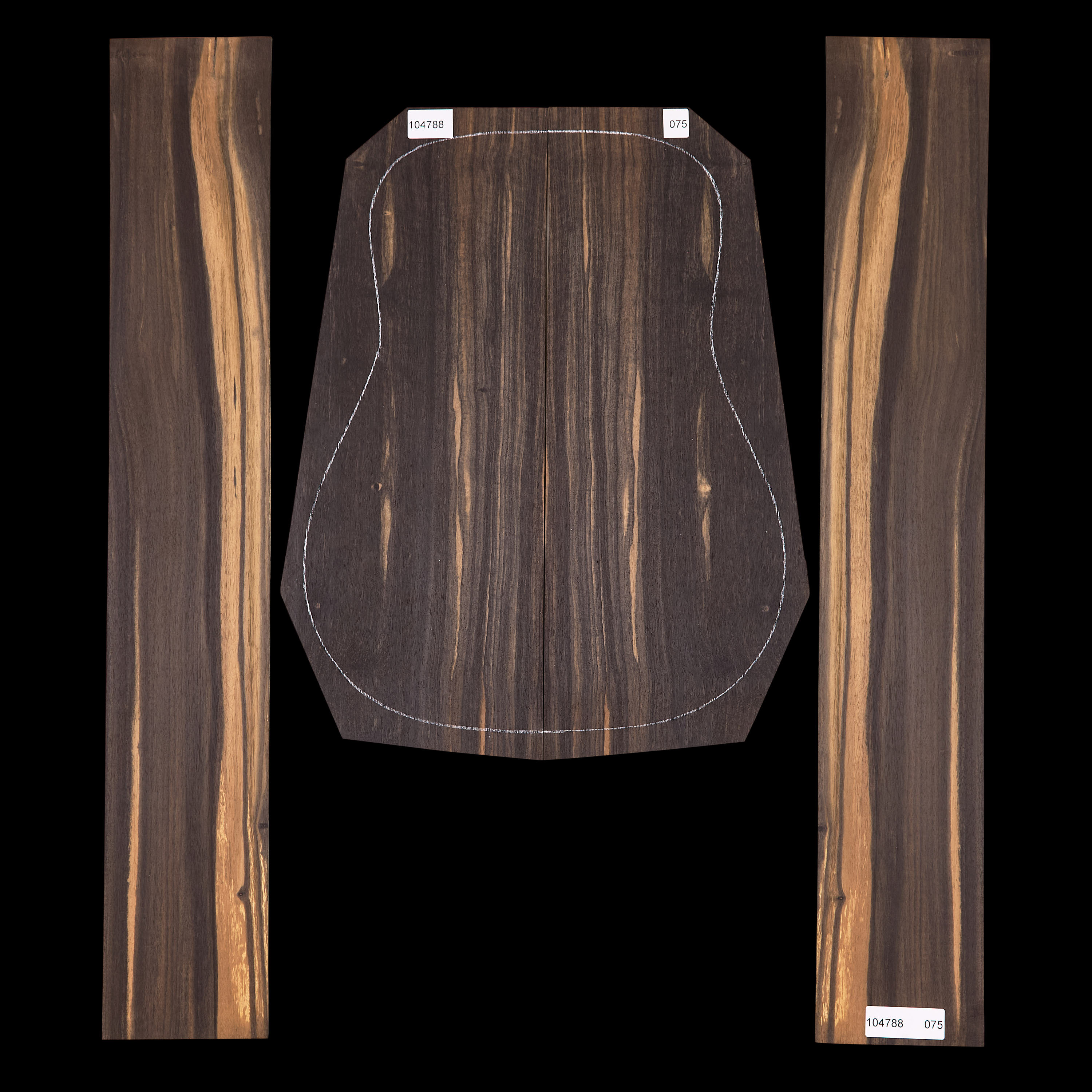 Crelicam Ebony Back + Side Set - 075