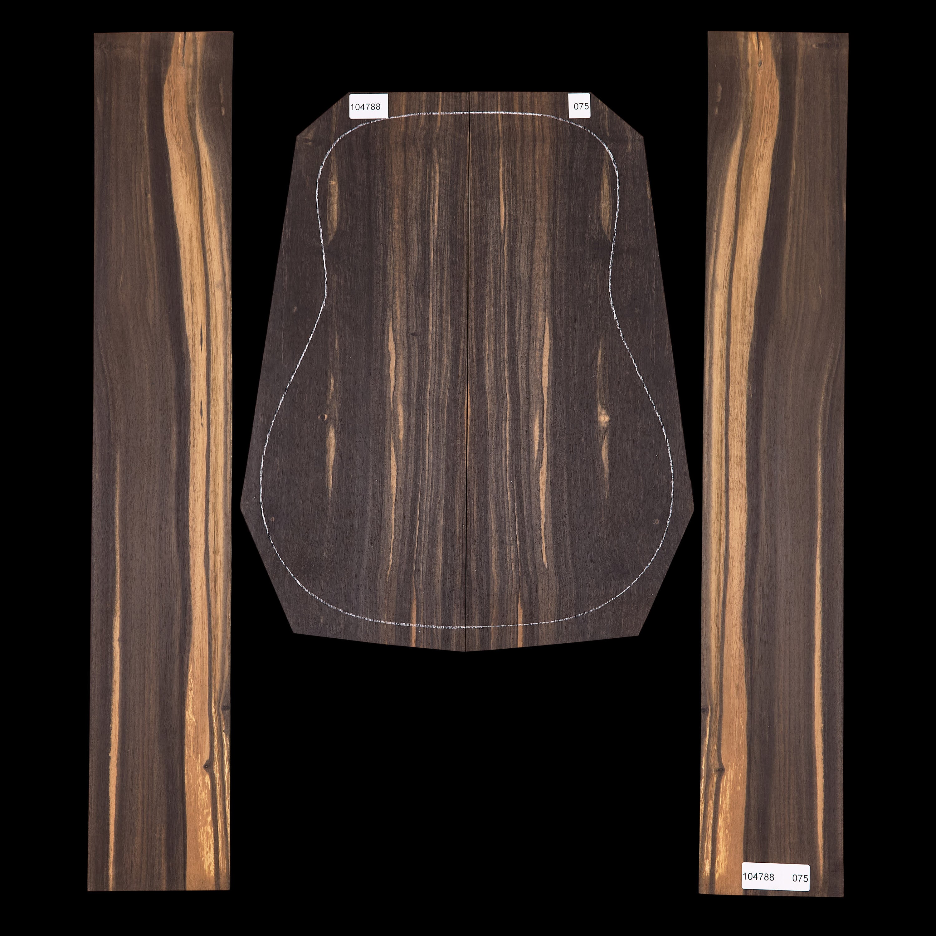 Crelicam Ebony Back + Side Set - 075