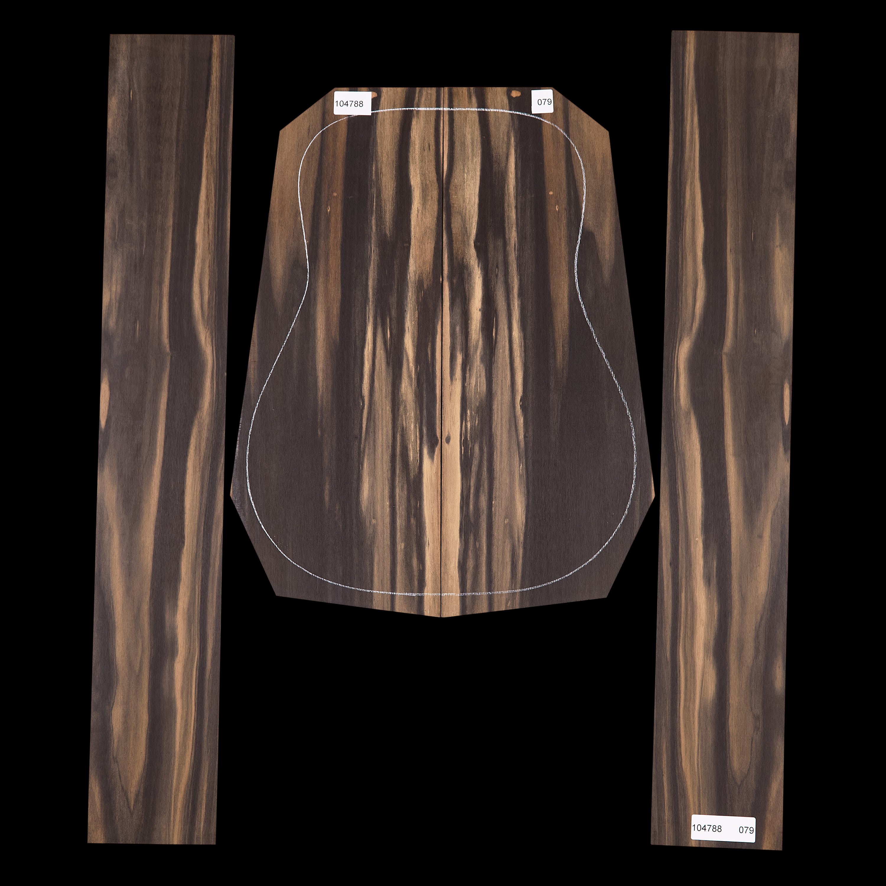 Crelicam Ebony Back + Side Set - 079