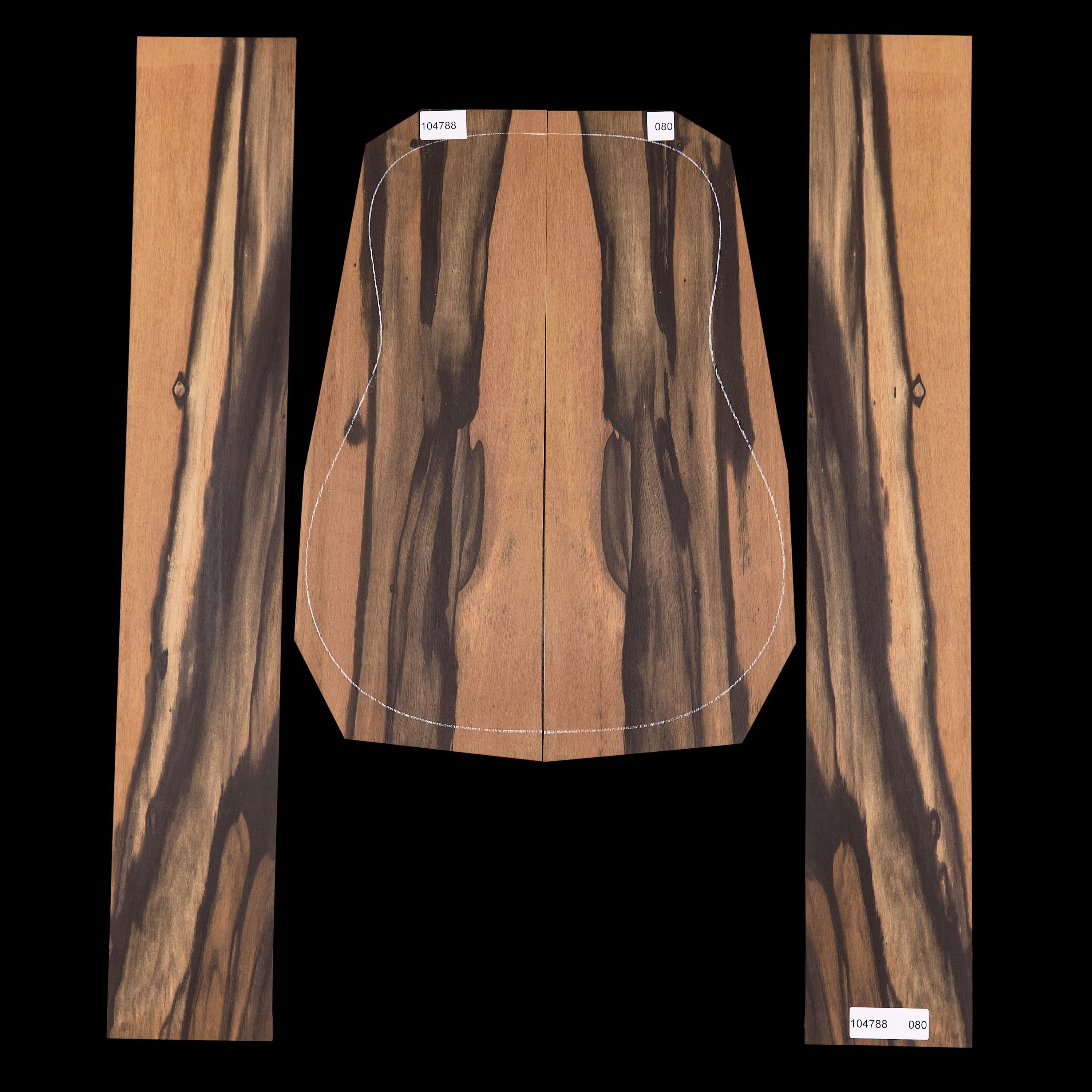 Crelicam Ebony Back + Side Set - 080