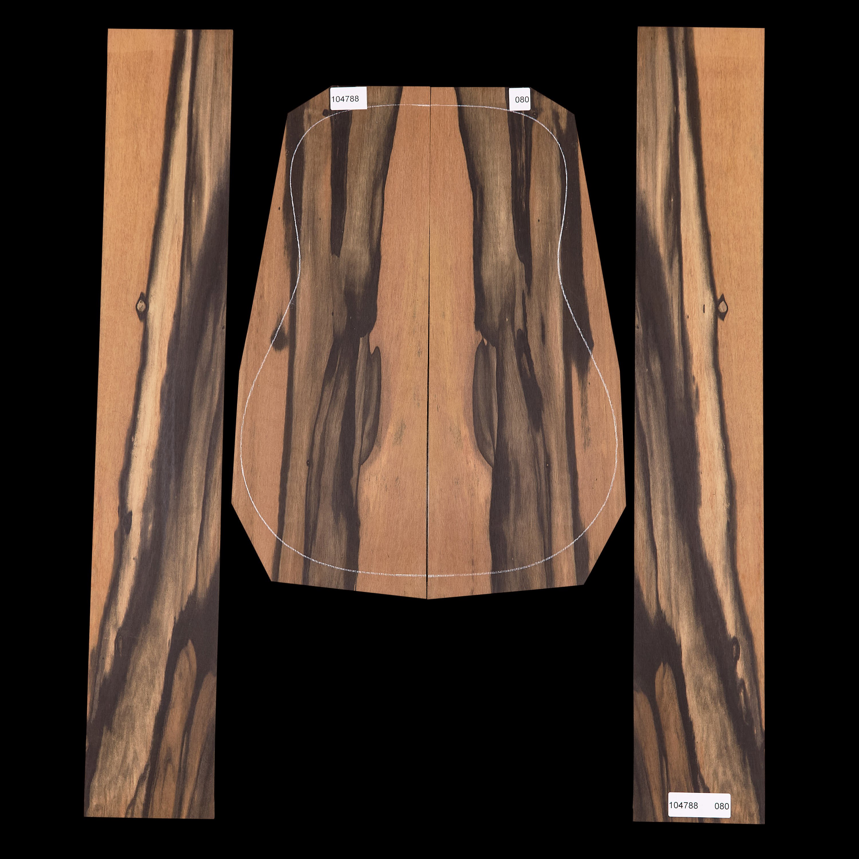 Crelicam Ebony Back + Side Set - 080