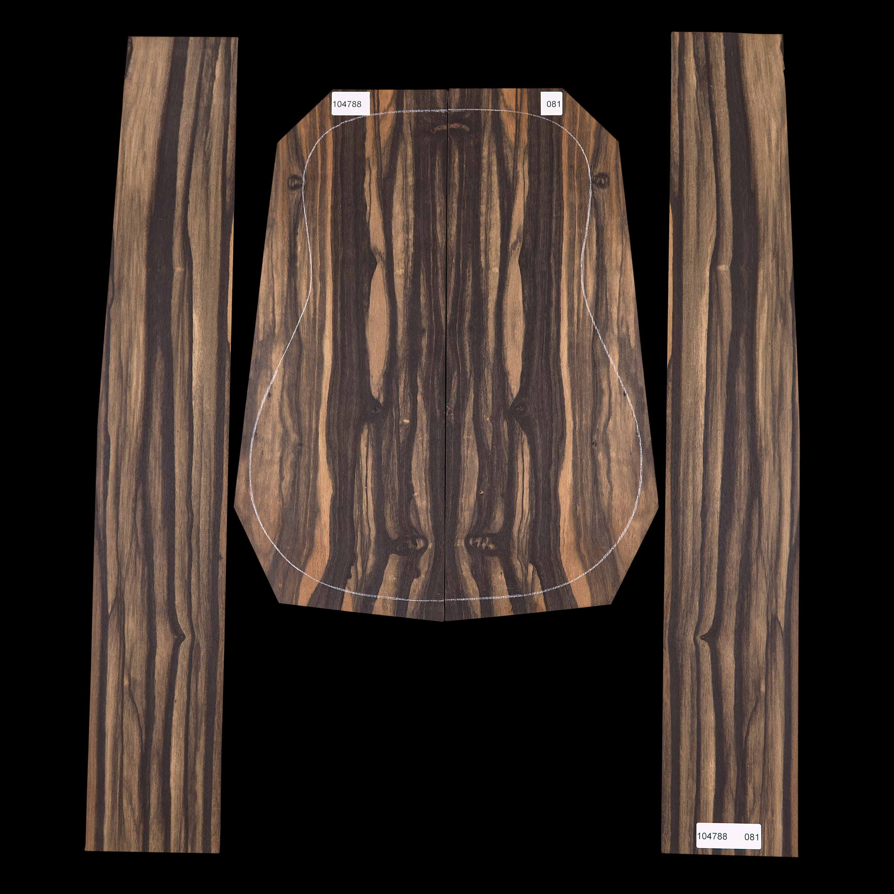 Crelicam Ebony Back + Side Set - 081