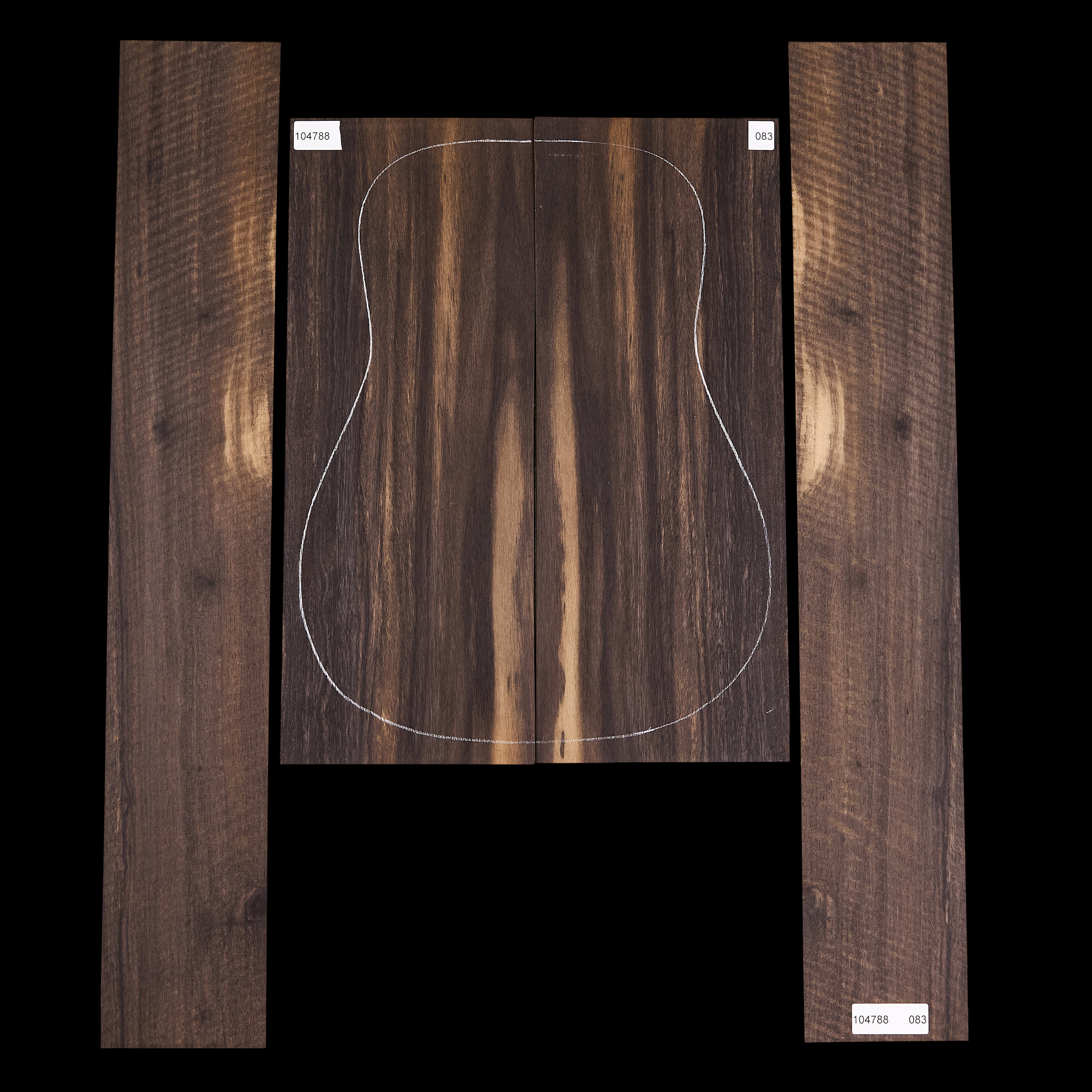 Crelicam Ebony Back + Side Set - 083