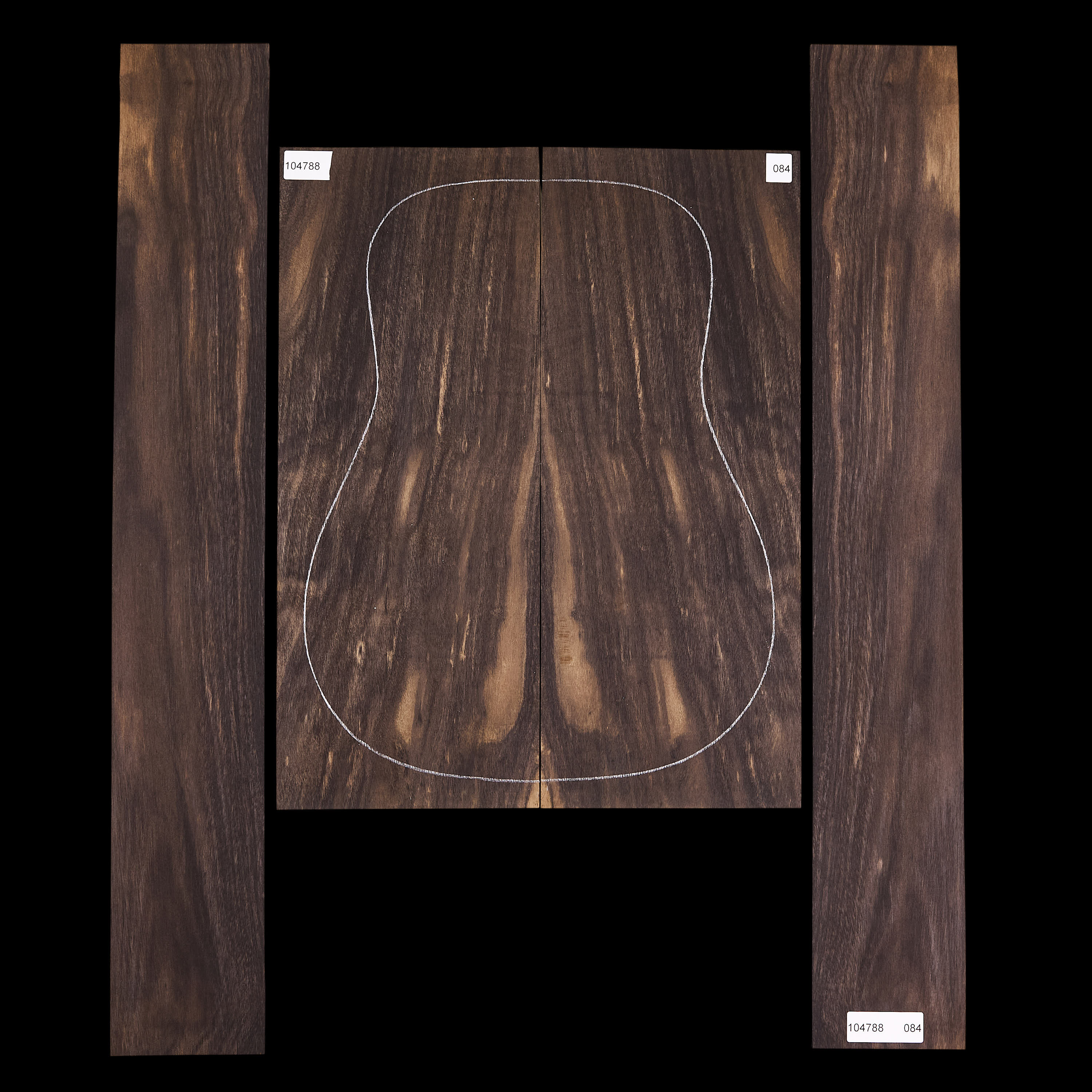 Crelicam Ebony Back + Side Set - 084