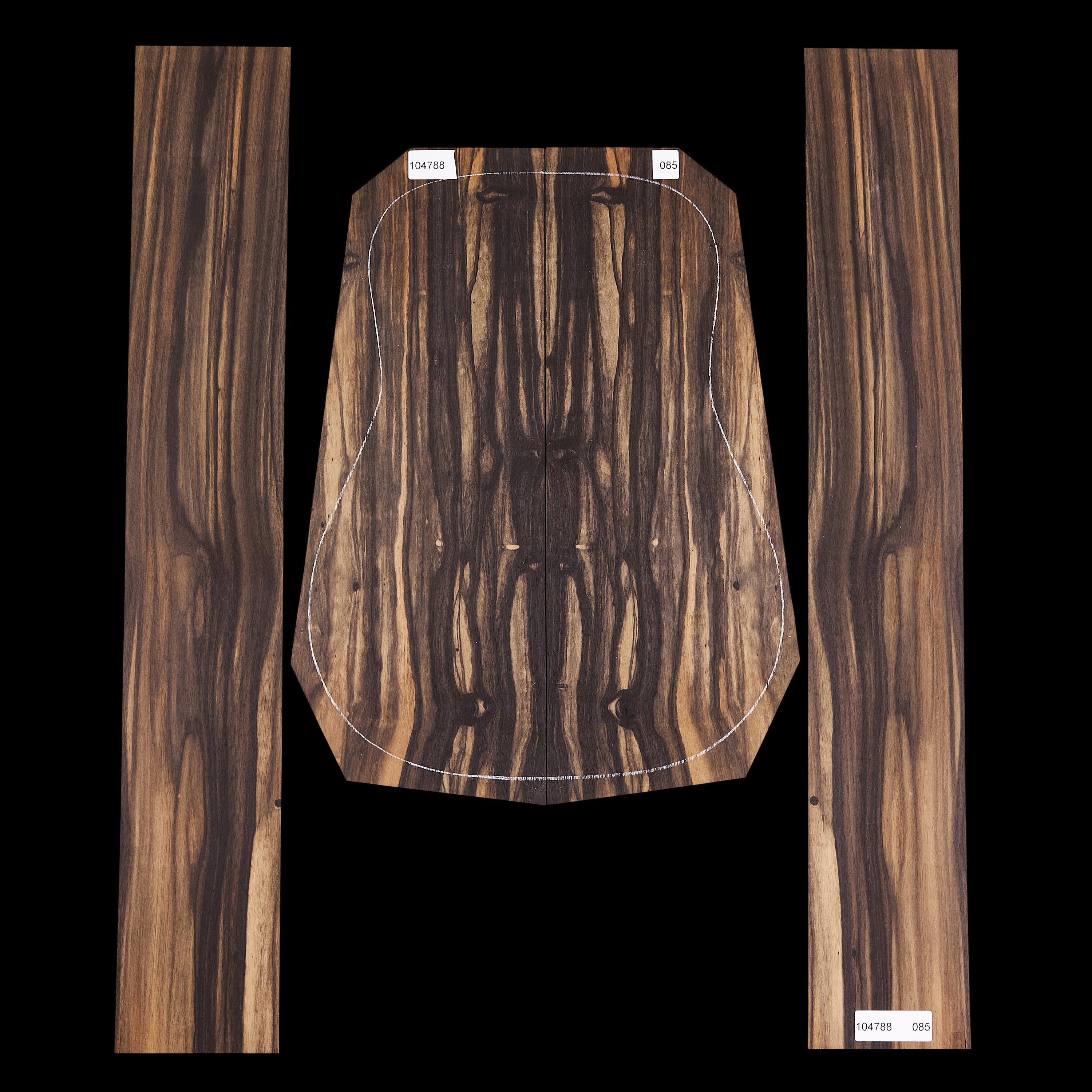 Crelicam Ebony Back + Side Set - 085