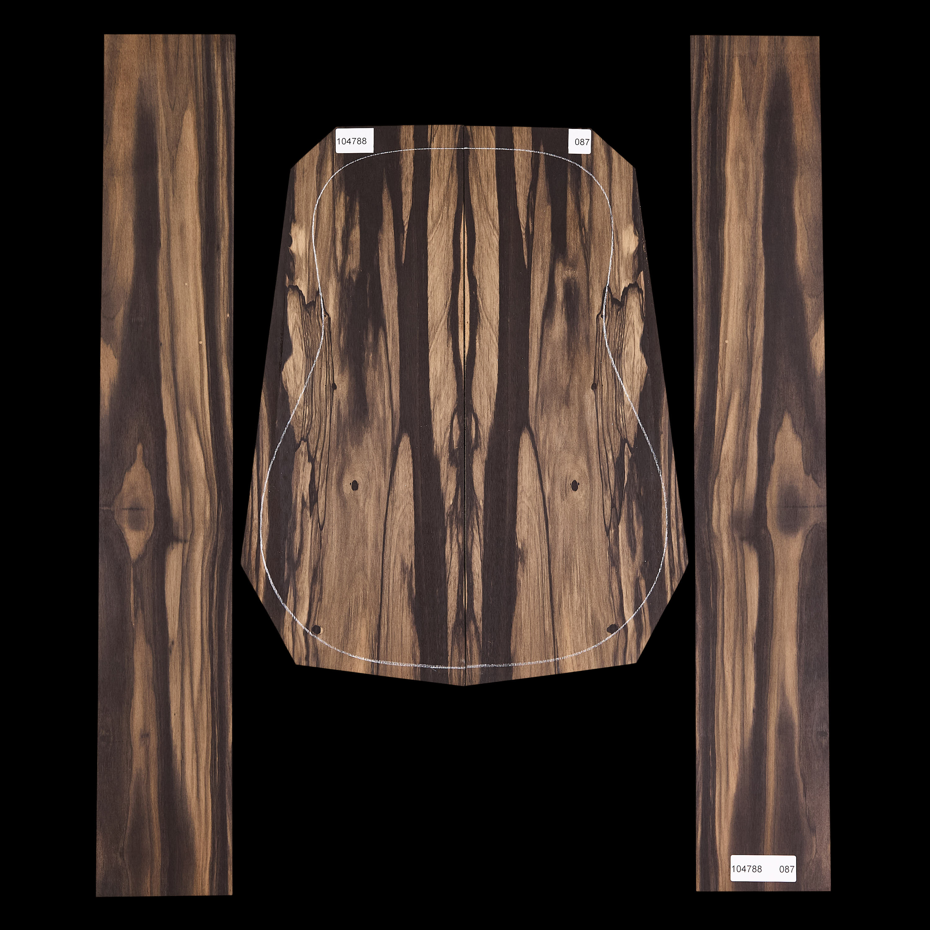 Crelicam Ebony Back + Side Set - 087