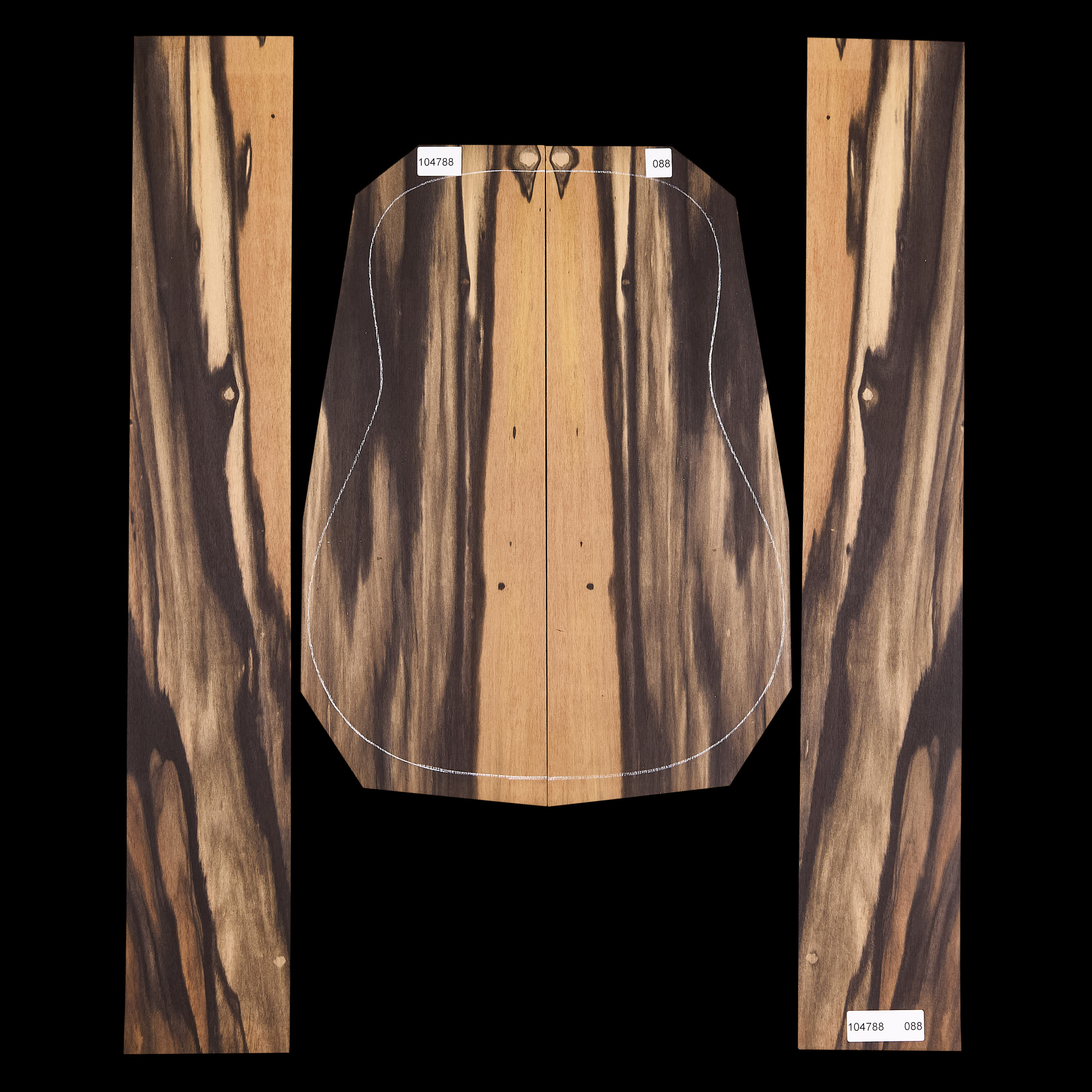 Crelicam Ebony Back + Side Set - 088