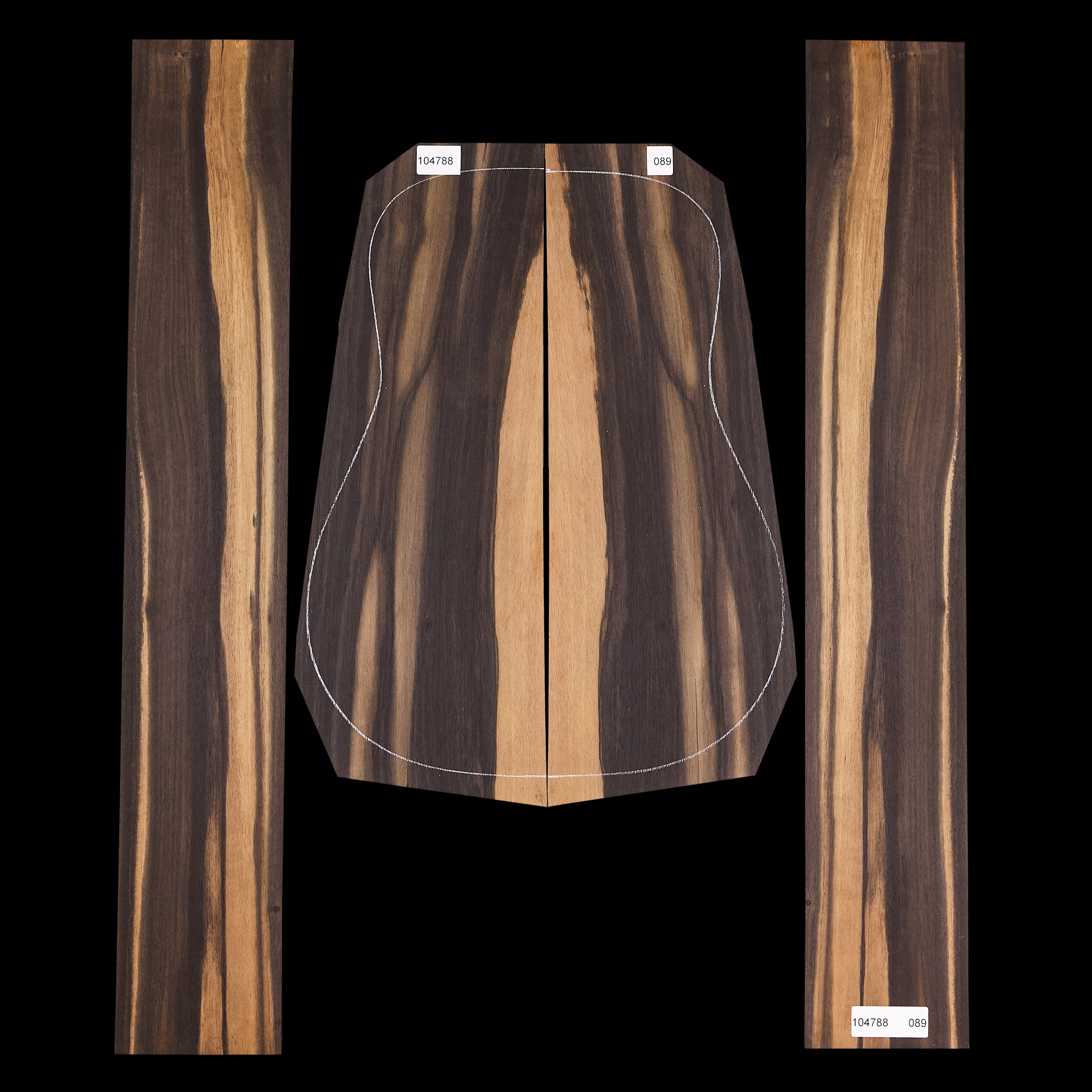 Crelicam Ebony Back + Side Set - 089