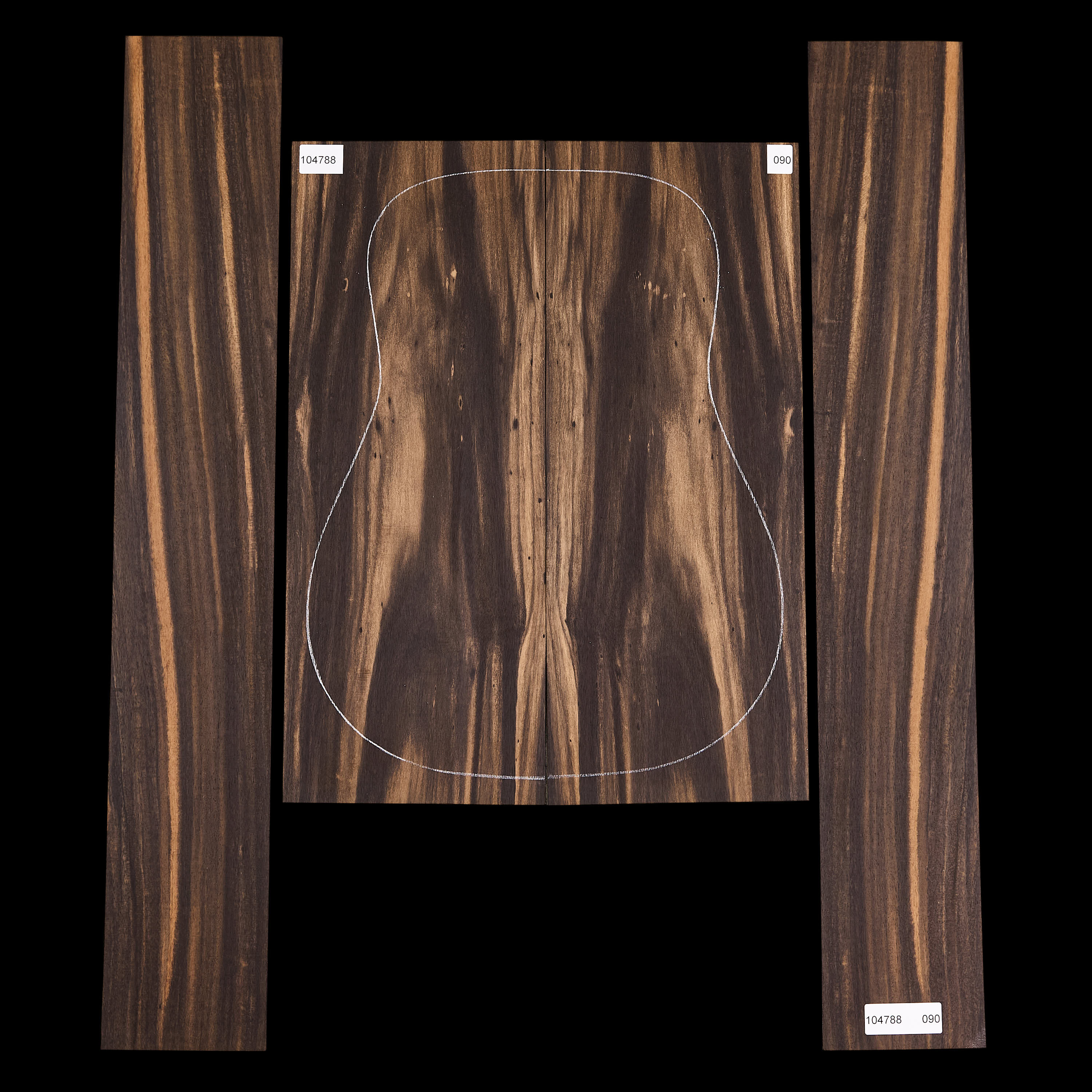 Crelicam Ebony Back + Side Set - 090