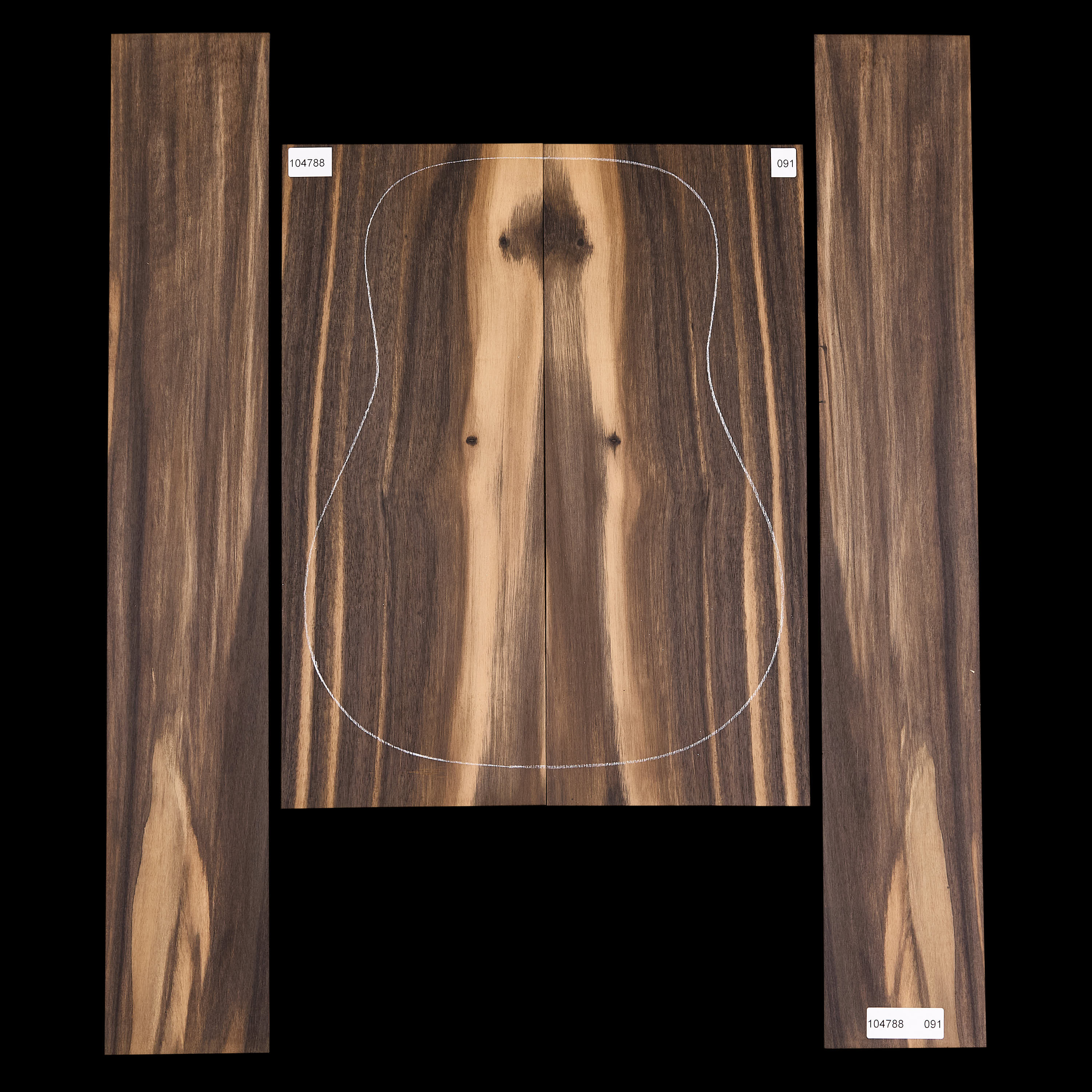 Crelicam Ebony Back + Side Set - 091