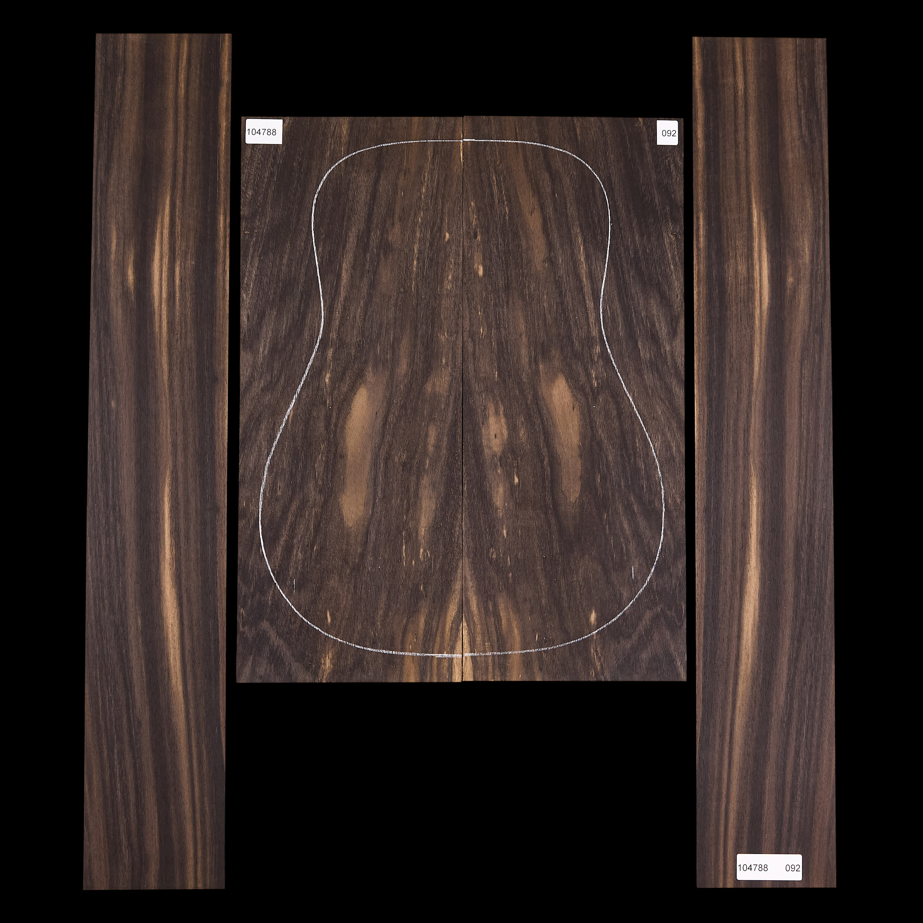 Crelicam Ebony Back + Side Set - 092