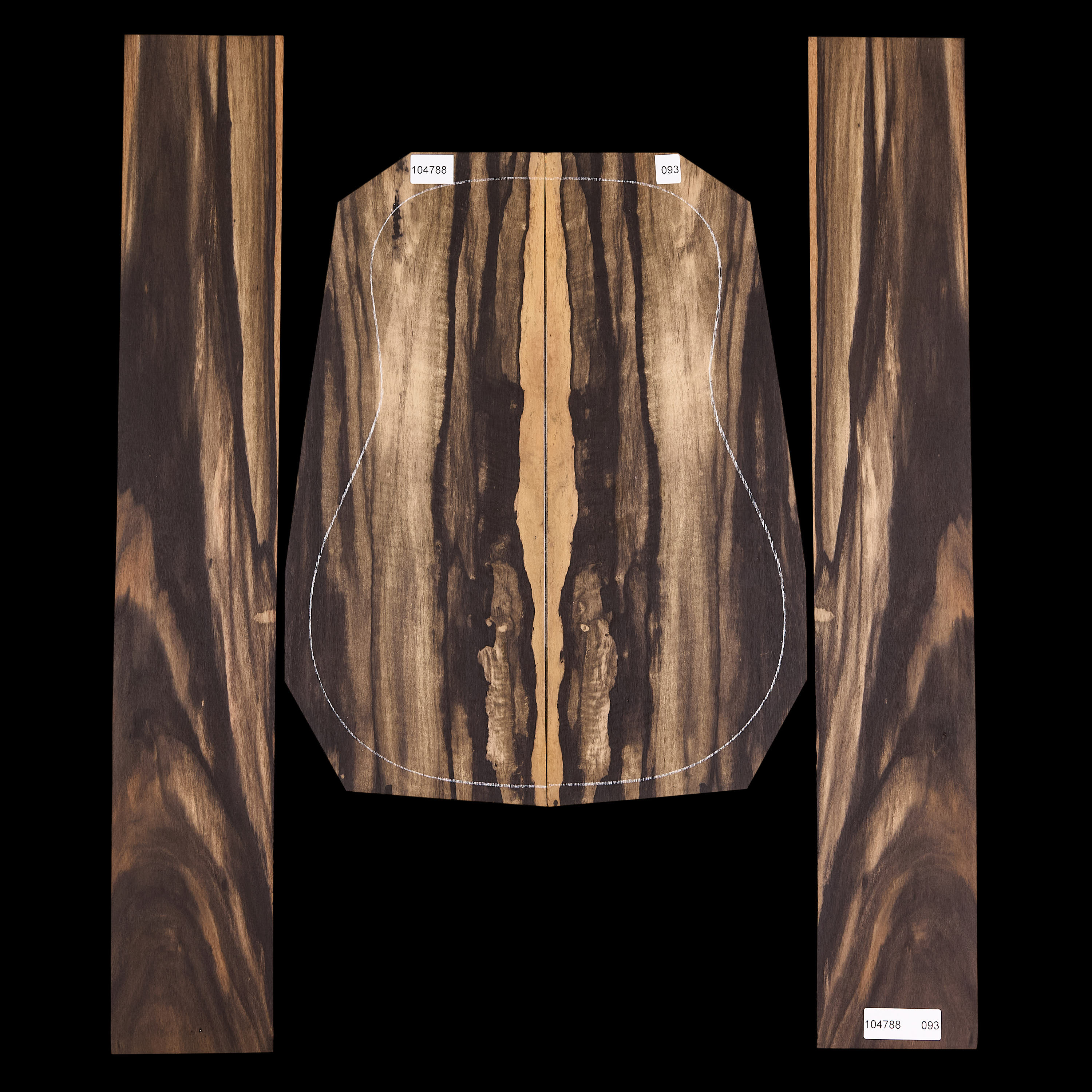 Crelicam Ebony Back + Side Set - 093