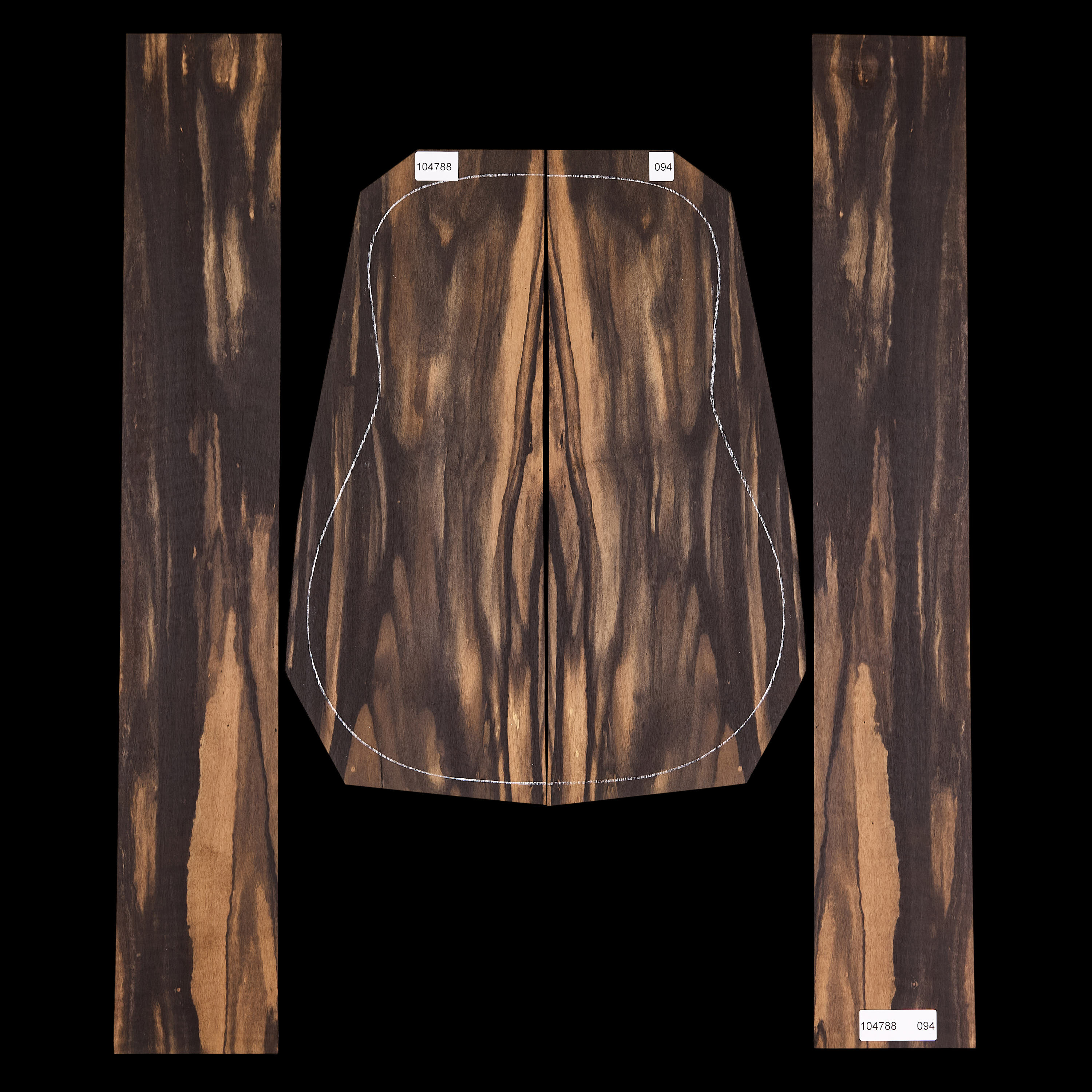 Crelicam Ebony Back + Side Set - 094