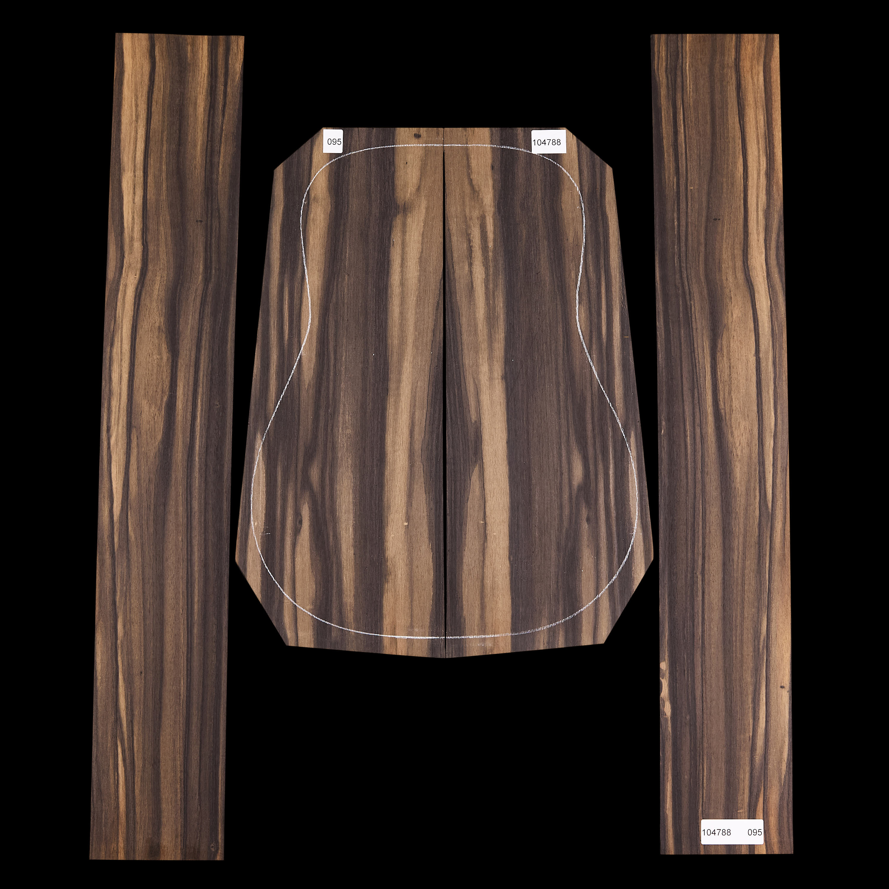 Crelicam Ebony Back + Side Set - 095