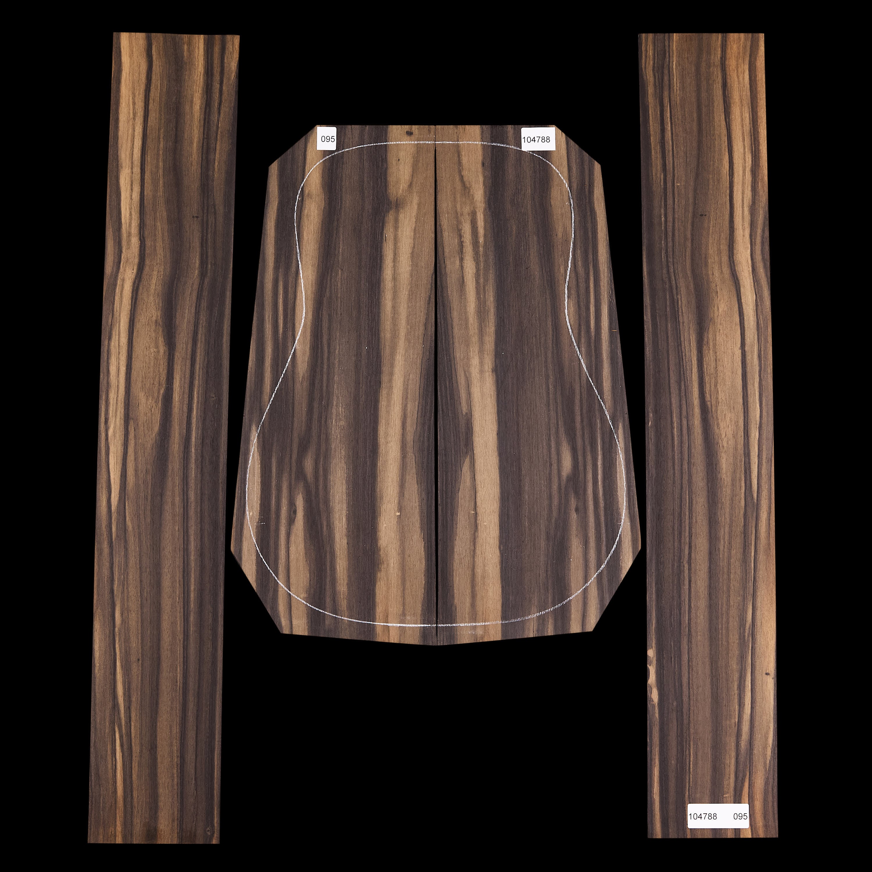 Crelicam Ebony Back + Side Set - 095