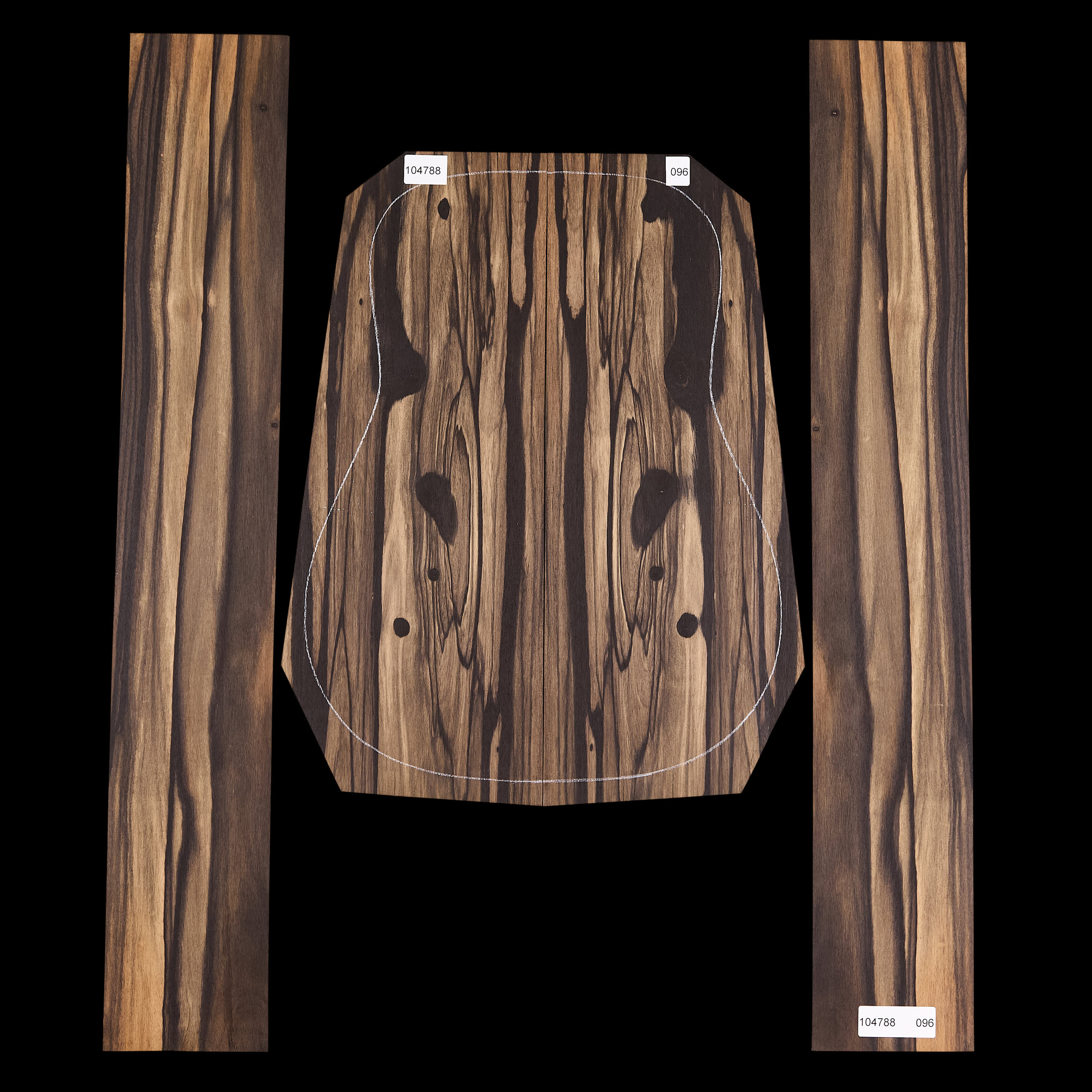 Crelicam Ebony Back + Side Set - 096